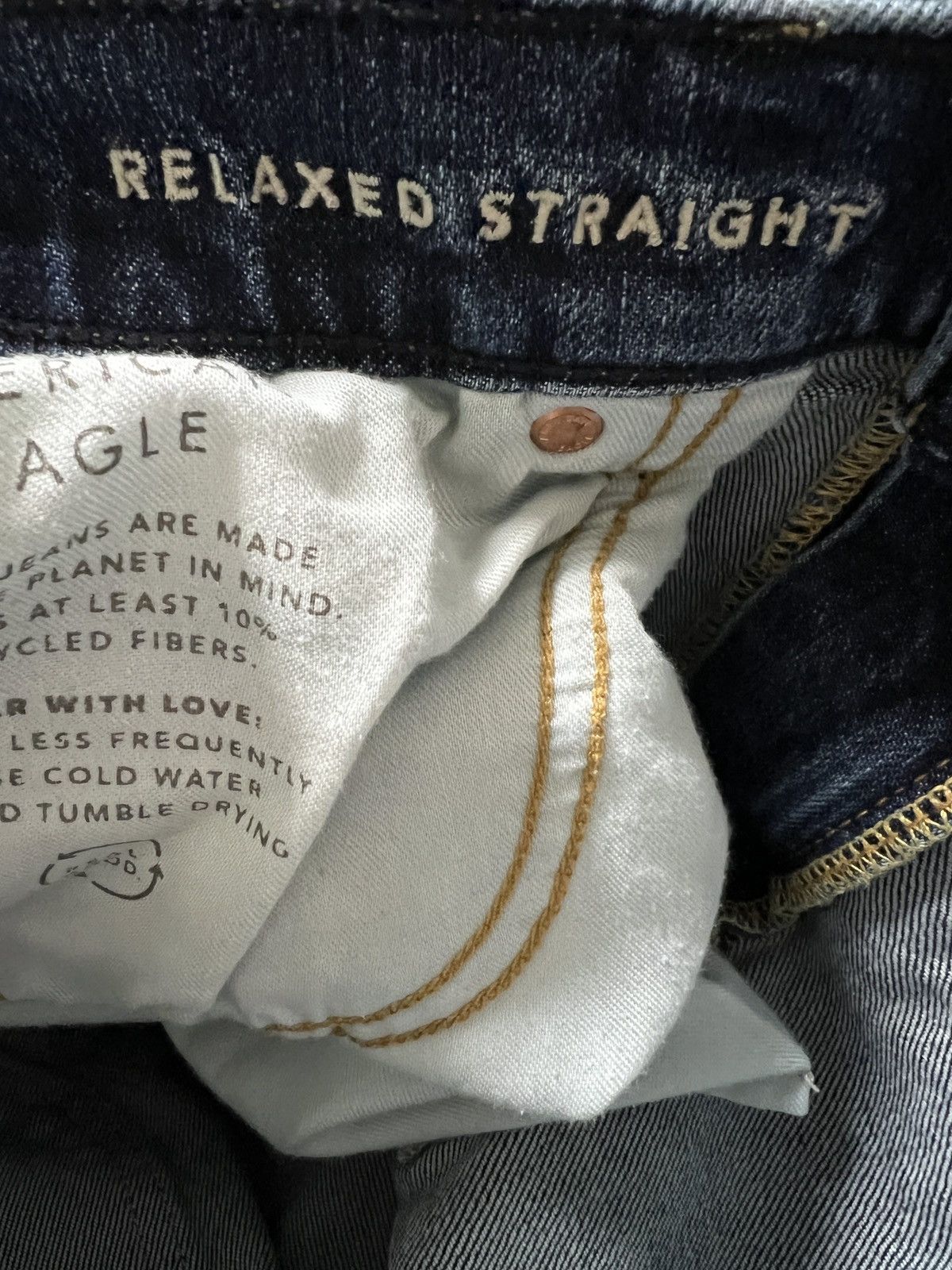 American Eagle Outfitters American Eagle Relaxed Straight Fit Jeans Men 34x30US Size US 34 / EU 50 - 4 Thumbnail