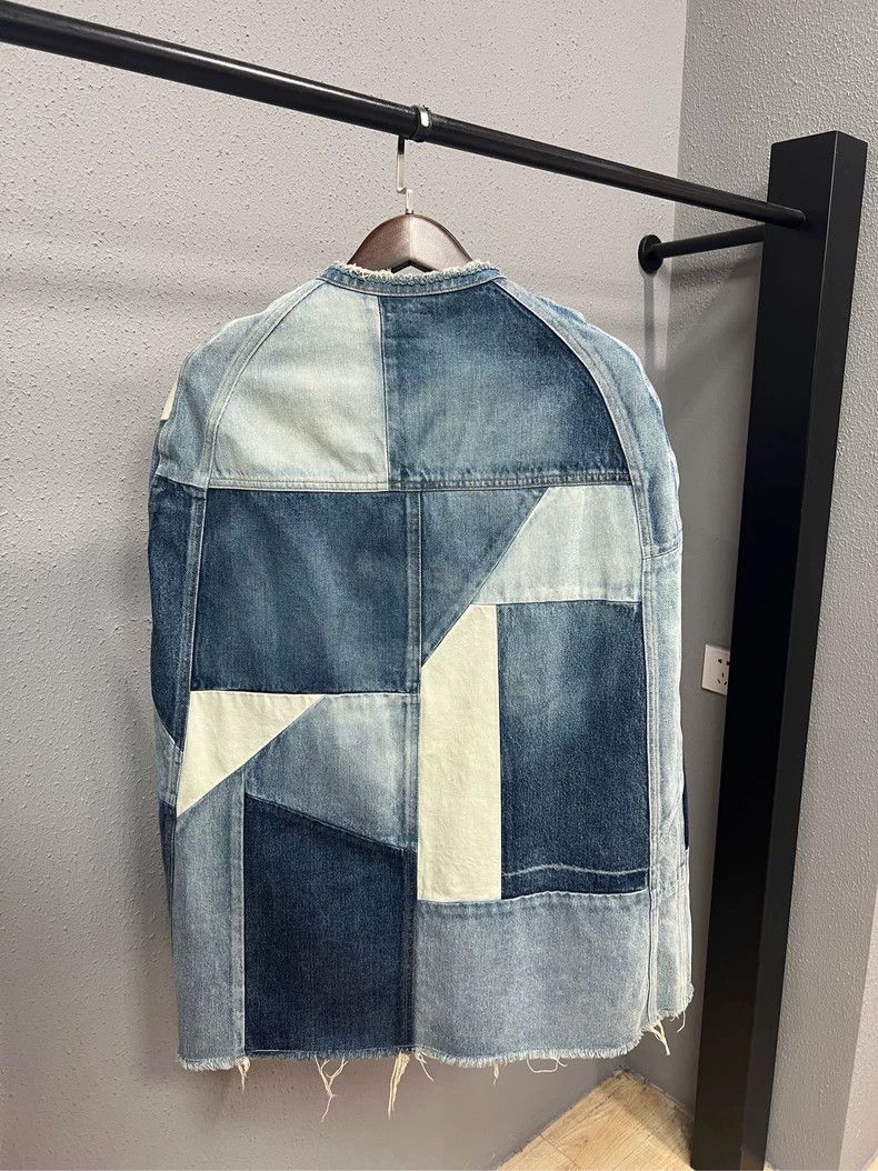 Saint Laurent Paris Saint Laurent Paris Denim Patchwork Cape 2505-Nextarrow Size US S / EU 44-46 / 1 - 2 Thumbnail