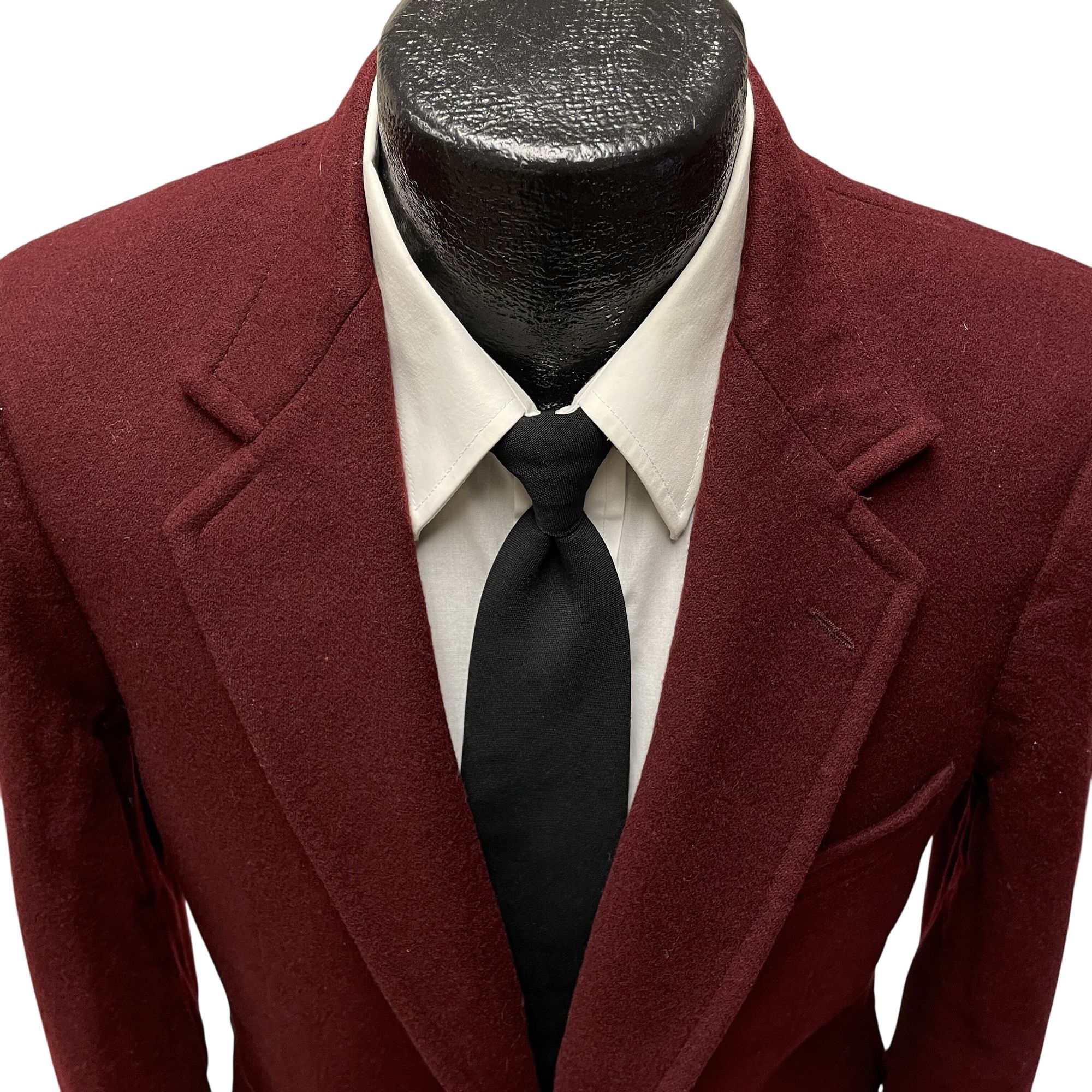 Other Vtg John Alexander MAROON GOLD BTN Sport Coat Size 38R - 2 Thumbnail