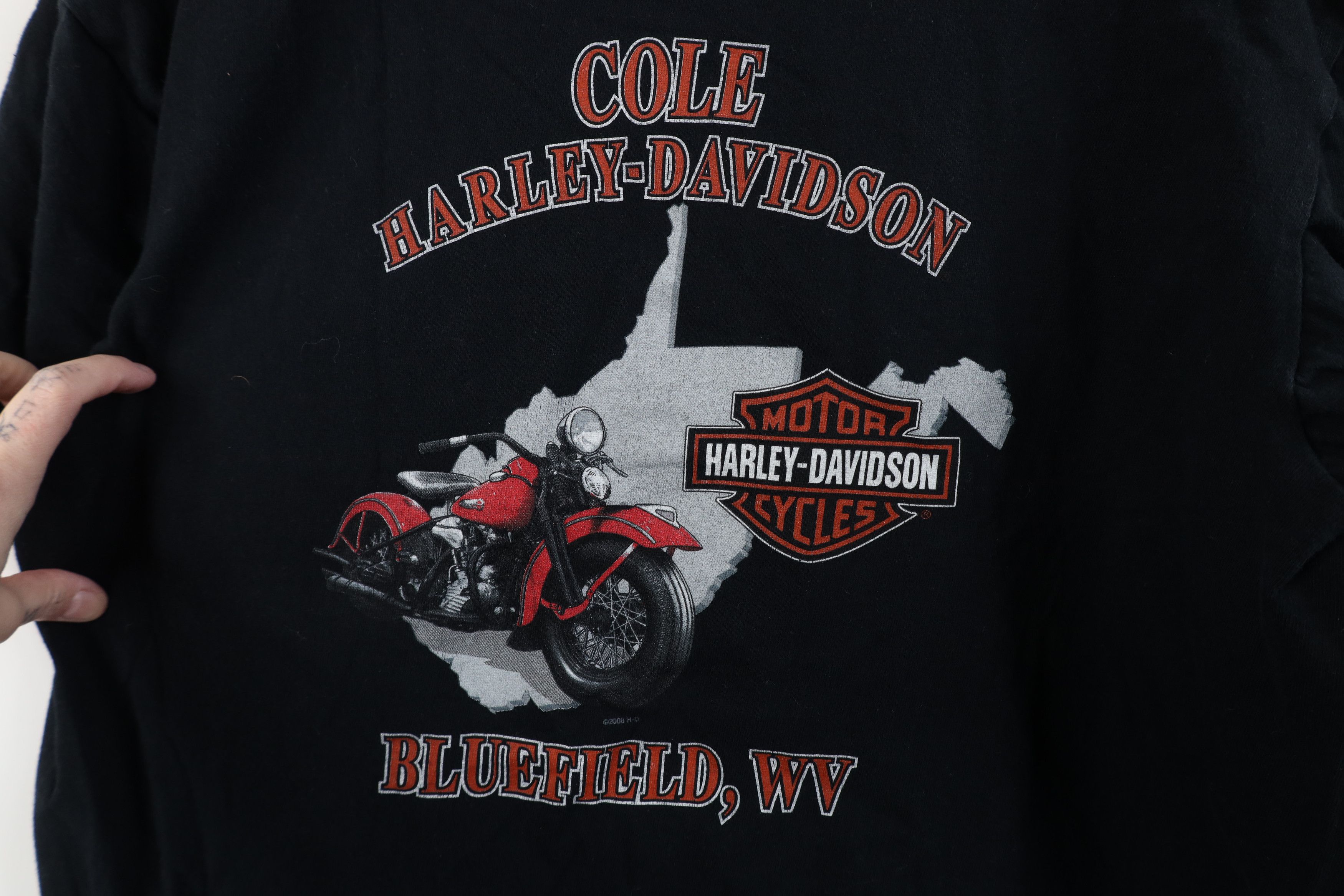 Harley Davidson Vintage Y2K Harley Davidson Tribal Short Sleeve T-Shirt Size US L / EU 52-54 / 3 - 12 Thumbnail