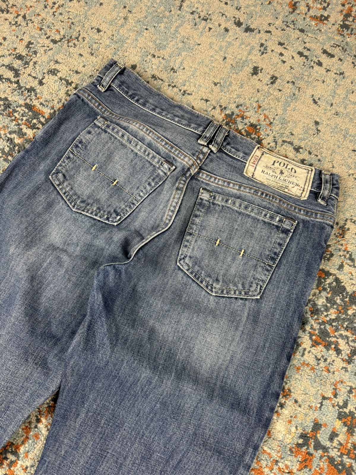 Polo Ralph Lauren Vintage Y2K Polo Ralph Lauren slim fit washed denim jeans Size US 29 - 3 Thumbnail
