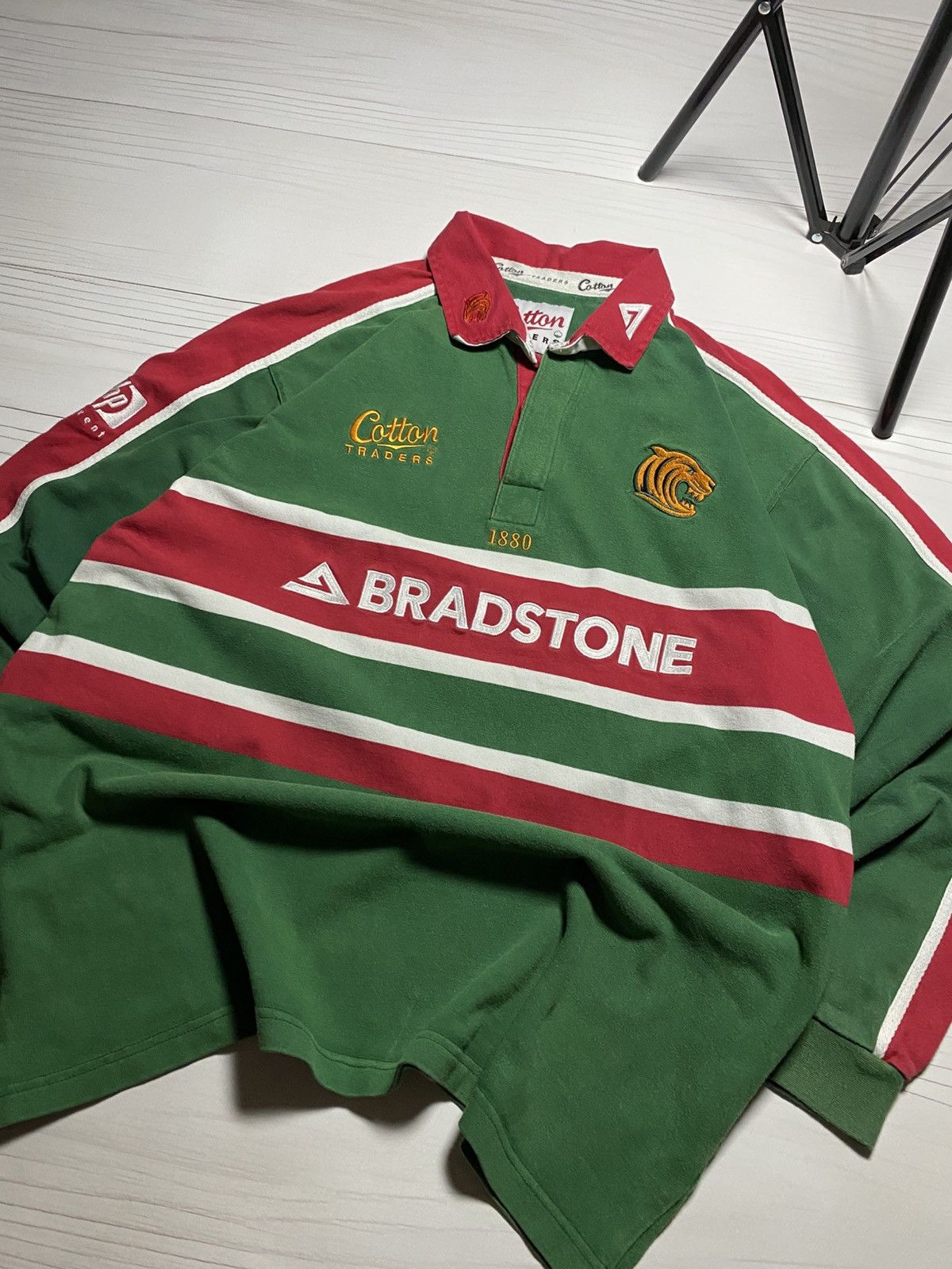 Vintage Vintage Leicester Tigers 2001/02 home rugby y2k Jersey Size US XL / EU 56 / 4 - 17 Thumbnail