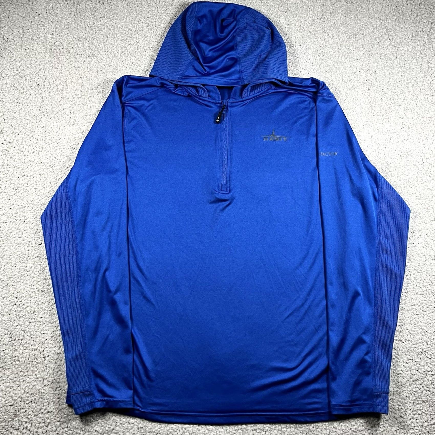 Habitat Habit Hoodie Mens L Blue Long Sleeve Lightweight Performance Fishing Outdoor Size US L / EU 52-54 / 3 - 6 Thumbnail