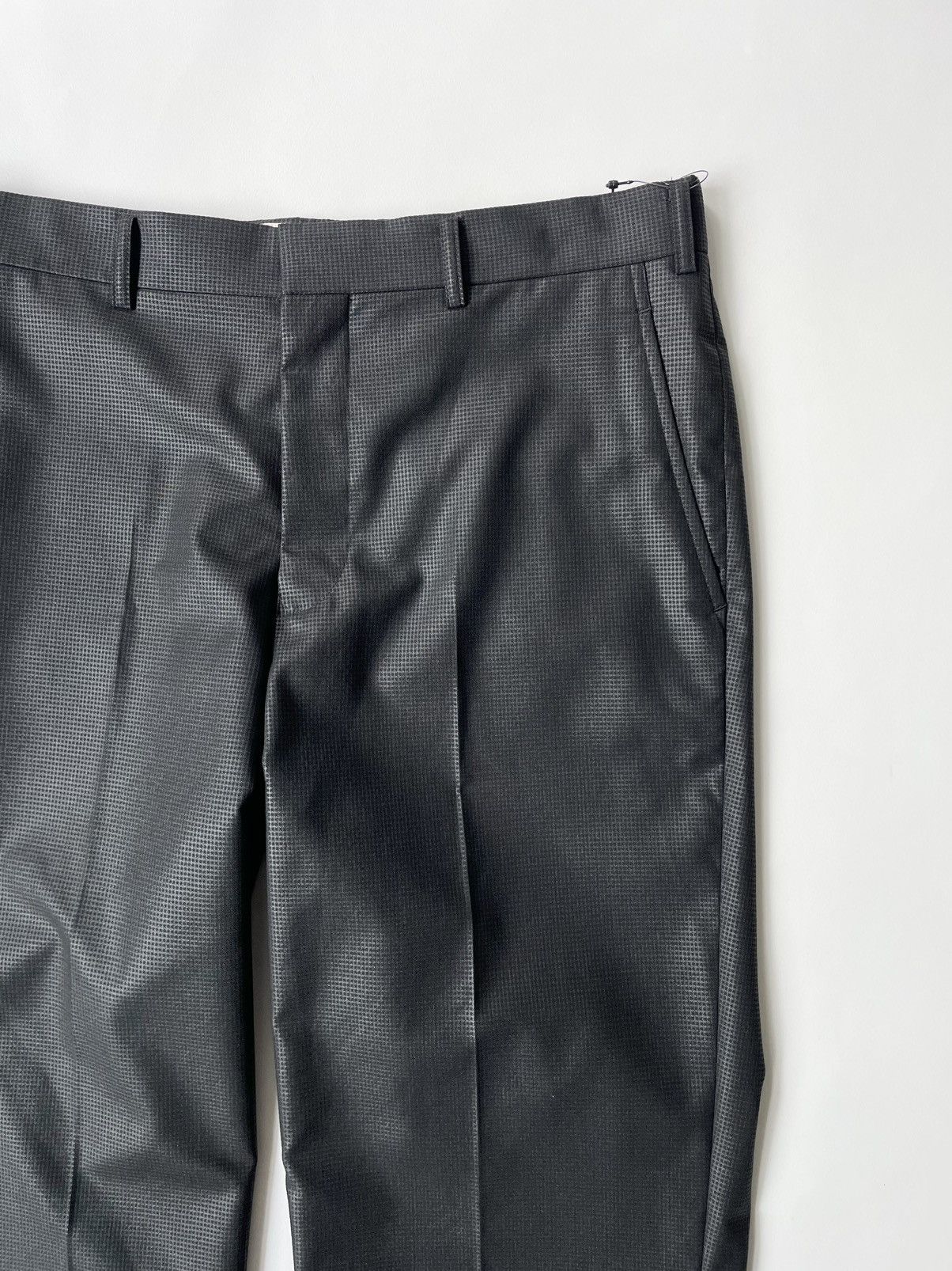 Comme des Garcons S/S 15 Black ‘Shimmer Grid Check’ Trousers Size US 34 / EU 50 - 4 Thumbnail