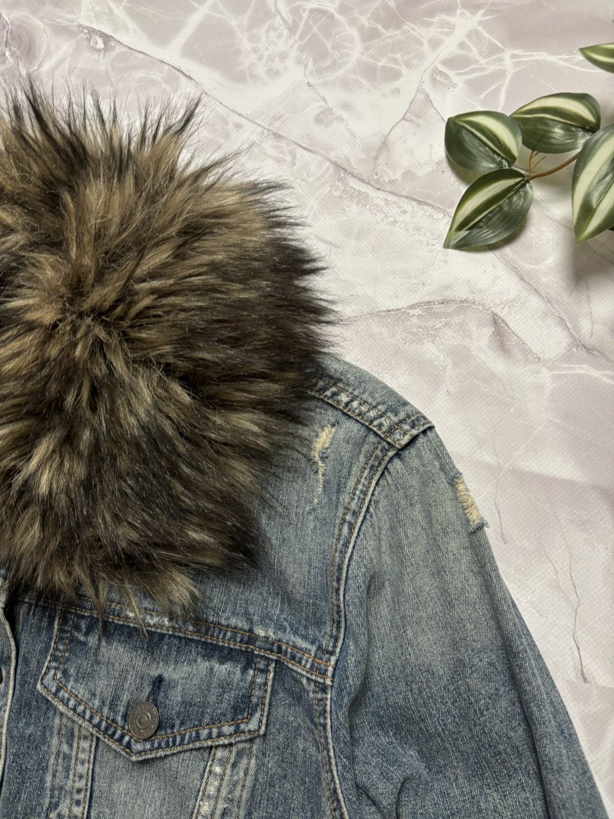 Denim & Supply Ralph Lauren × If Six Was Nine × Ralph Lauren Denim & Supply Ralph Lauren Jacket Faux Fur Collar Women XL Size XL / US 12-14 / IT 48-50 - 3 Thumbnail