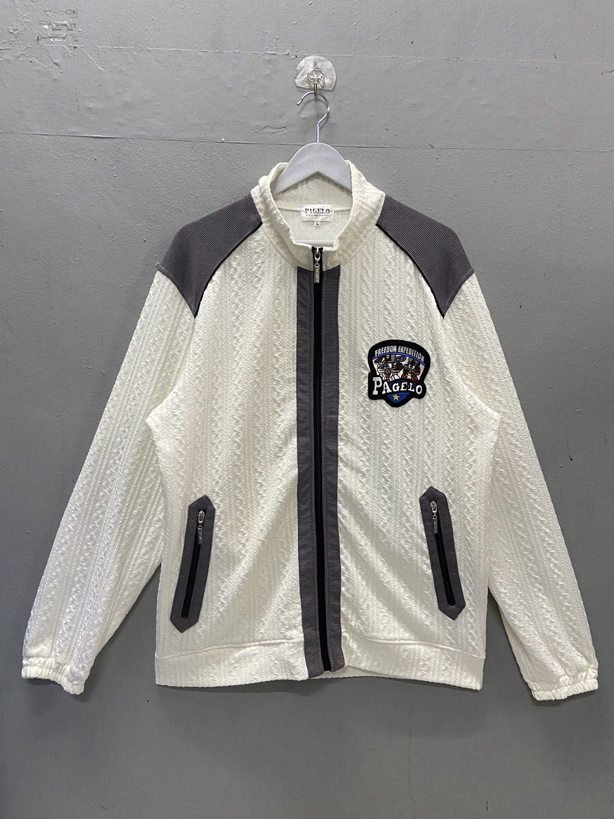 Vintage PAGELO FREEDOM EXPEDITION EMBROIDERY LOGO ZIPPER SWEATER Size US L / EU 52-54 / 3 - 1 Thumbnail