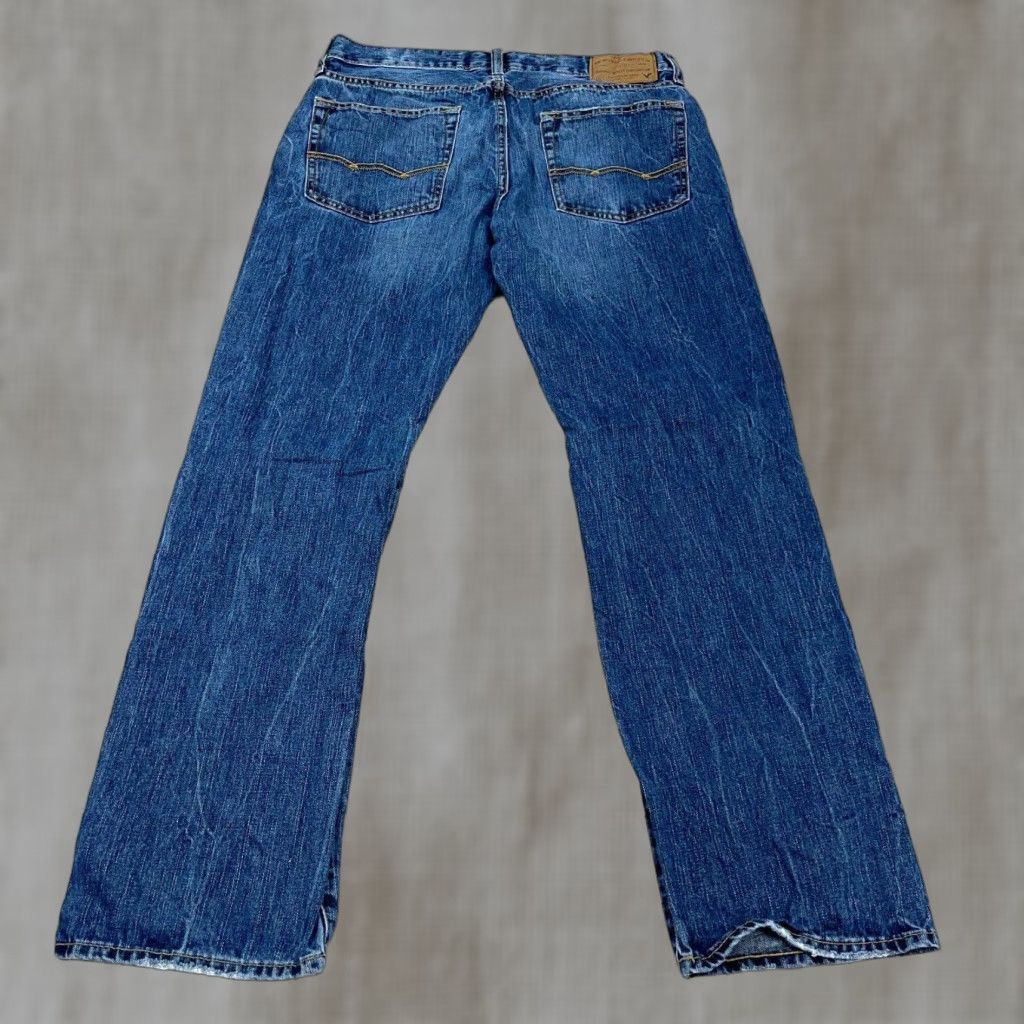 American Eagle Outfitters American Eagle Outfitters Jeans Men 31x32 Straight Leg Denim 5-Pocket Blue Medium Wash Relaxed Fit 31 in Inseam 32 in Vintage: No Mens Size US 31 - 1 Thumbnail