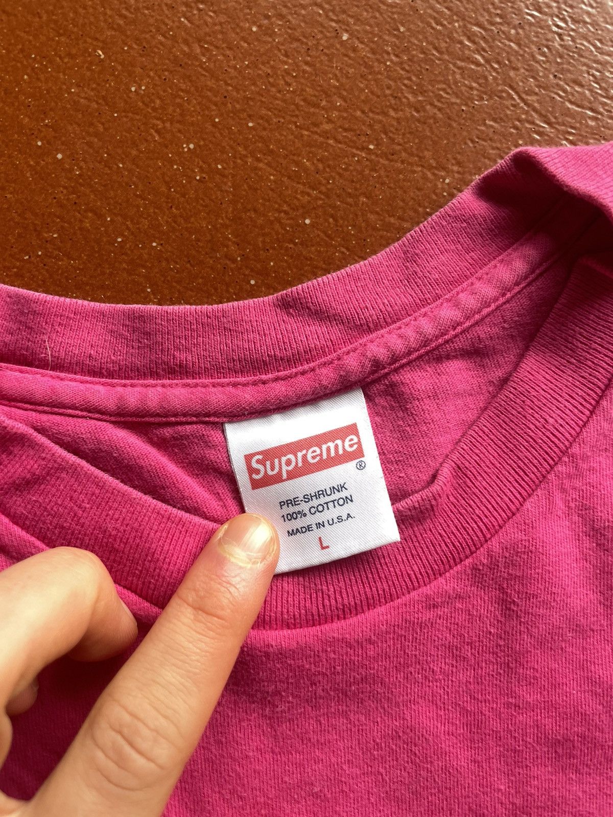 Supreme Supreme Banana Tee Pink L Size US L / EU 52-54 / 3 - 3 Thumbnail