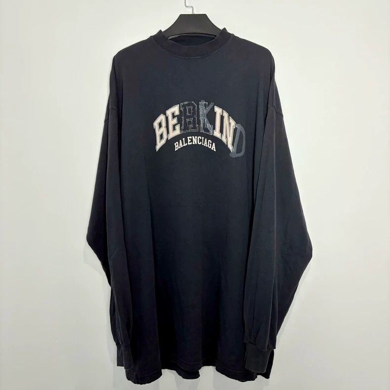 Balenciaga Balenciaga bekind embroidery distressed logo vintage long Size US M / EU 48-50 / 2 - 1 Thumbnail