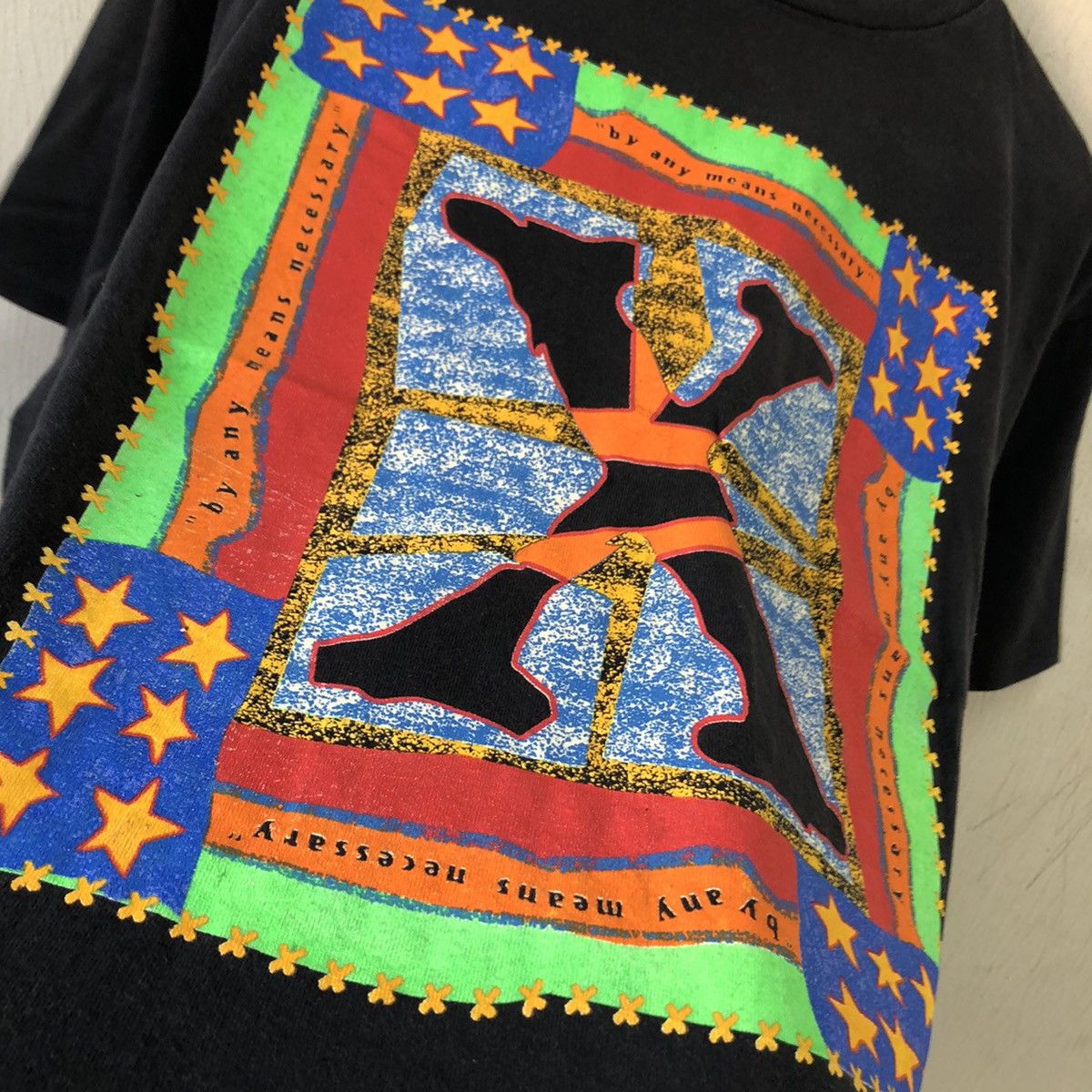 Vintage Malcom X Big Logo Faded Shirt Thrashed 🍒 Size US L / EU 52-54 / 3 - 2 Thumbnail