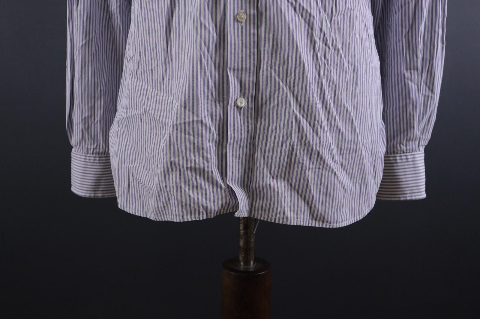 Designer Boggi Milano Doppio Ritorto Tailpred Shirt Size 41 / 16 Size US M / EU 48-50 / 2 - 3 Thumbnail