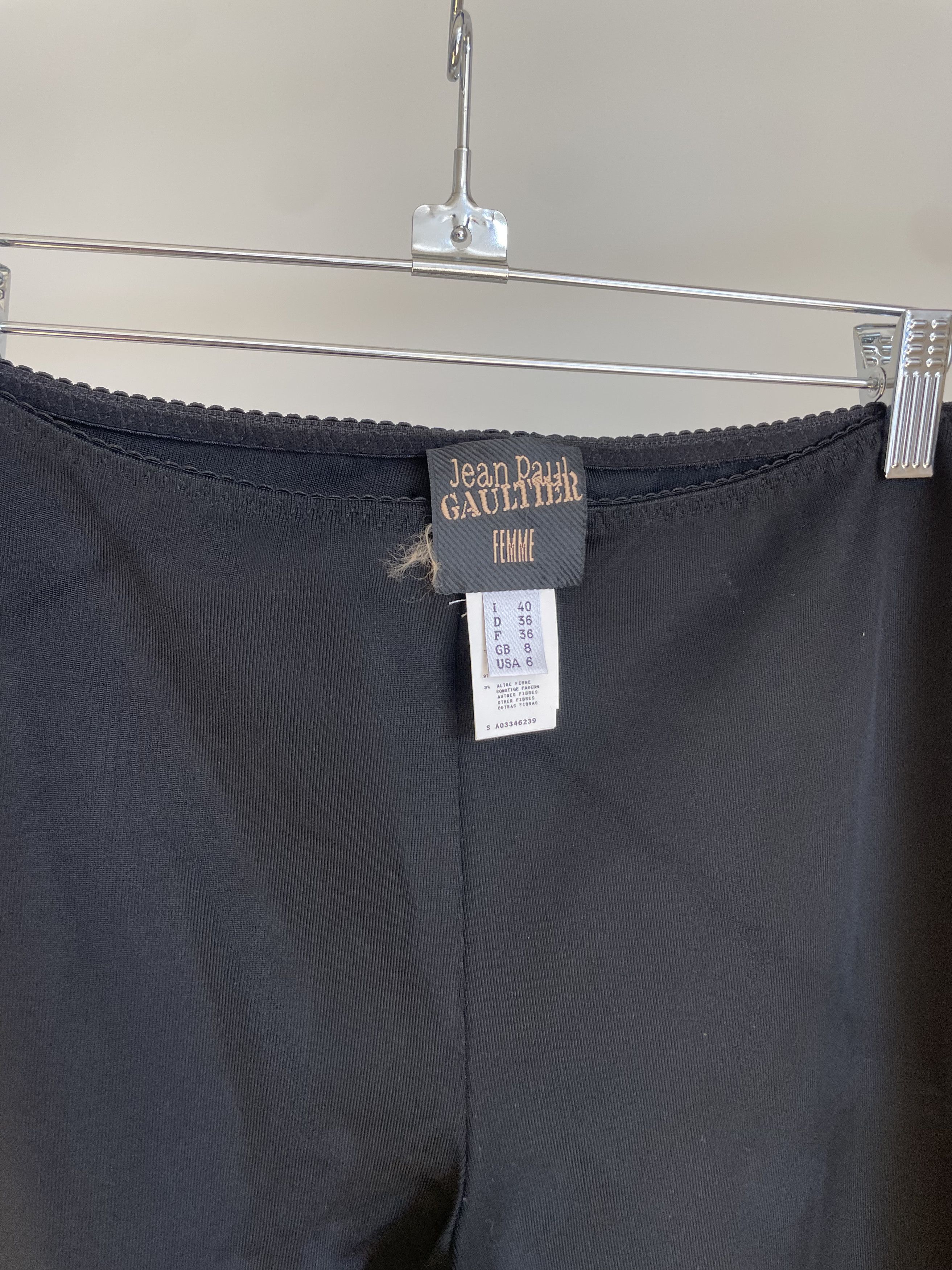 Jean Paul Gaultier Jean Paul Gaultier Black Pants Size 28" / US 6 / IT 42 - 2 Thumbnail