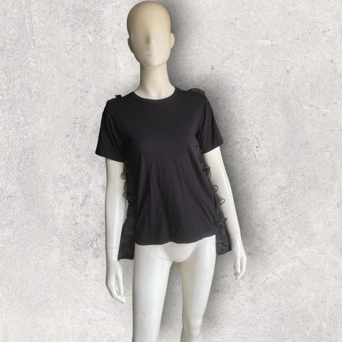 Comme des Garcons SS19 Back Ruffle Appliqué Layer T Shirt Size S / US 4 / IT 40 - 5 Thumbnail