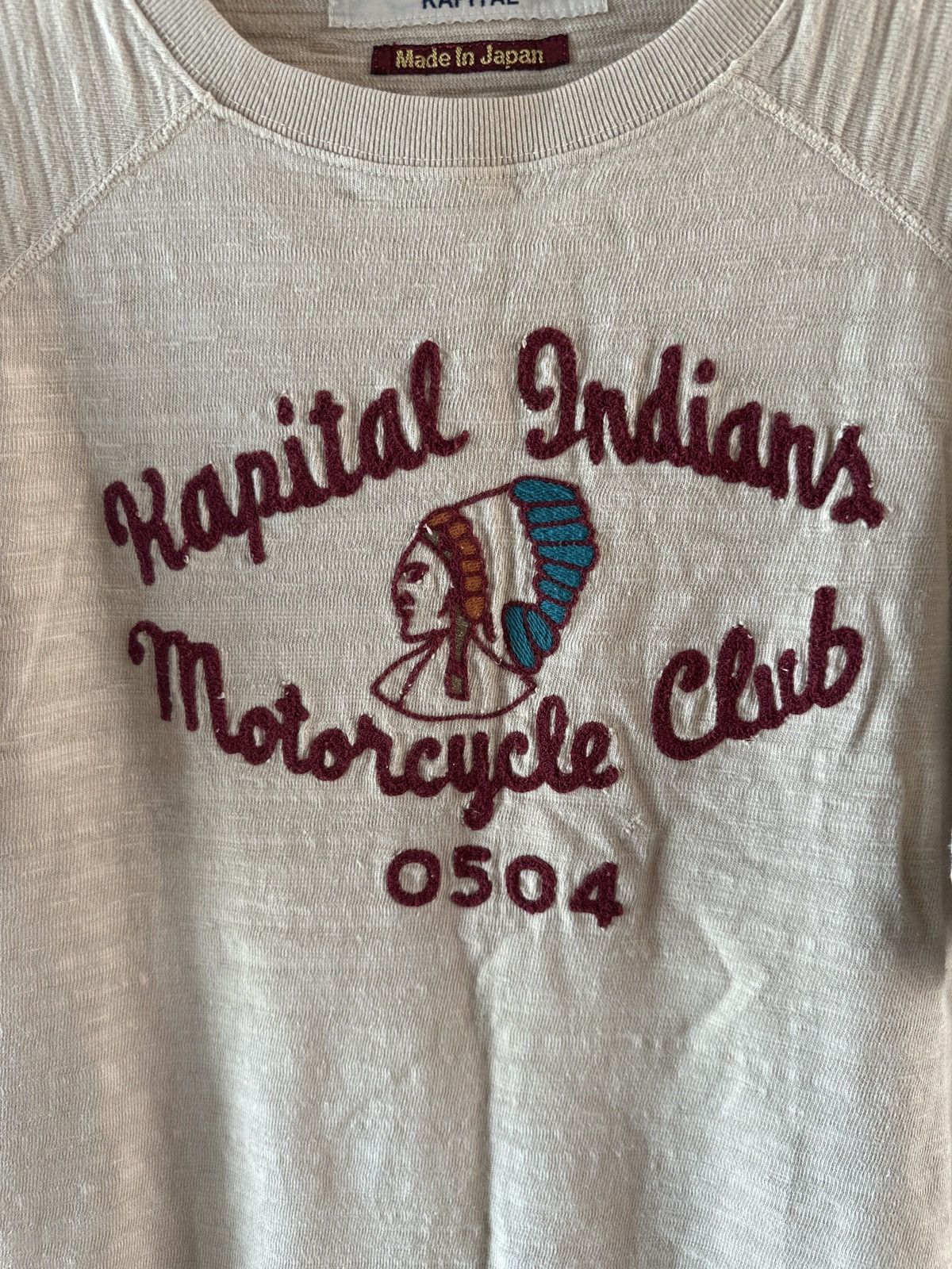 Kapital Kapital indians motorcycle club knit shirt Size US XL / EU 56 / 4 - 3 Thumbnail