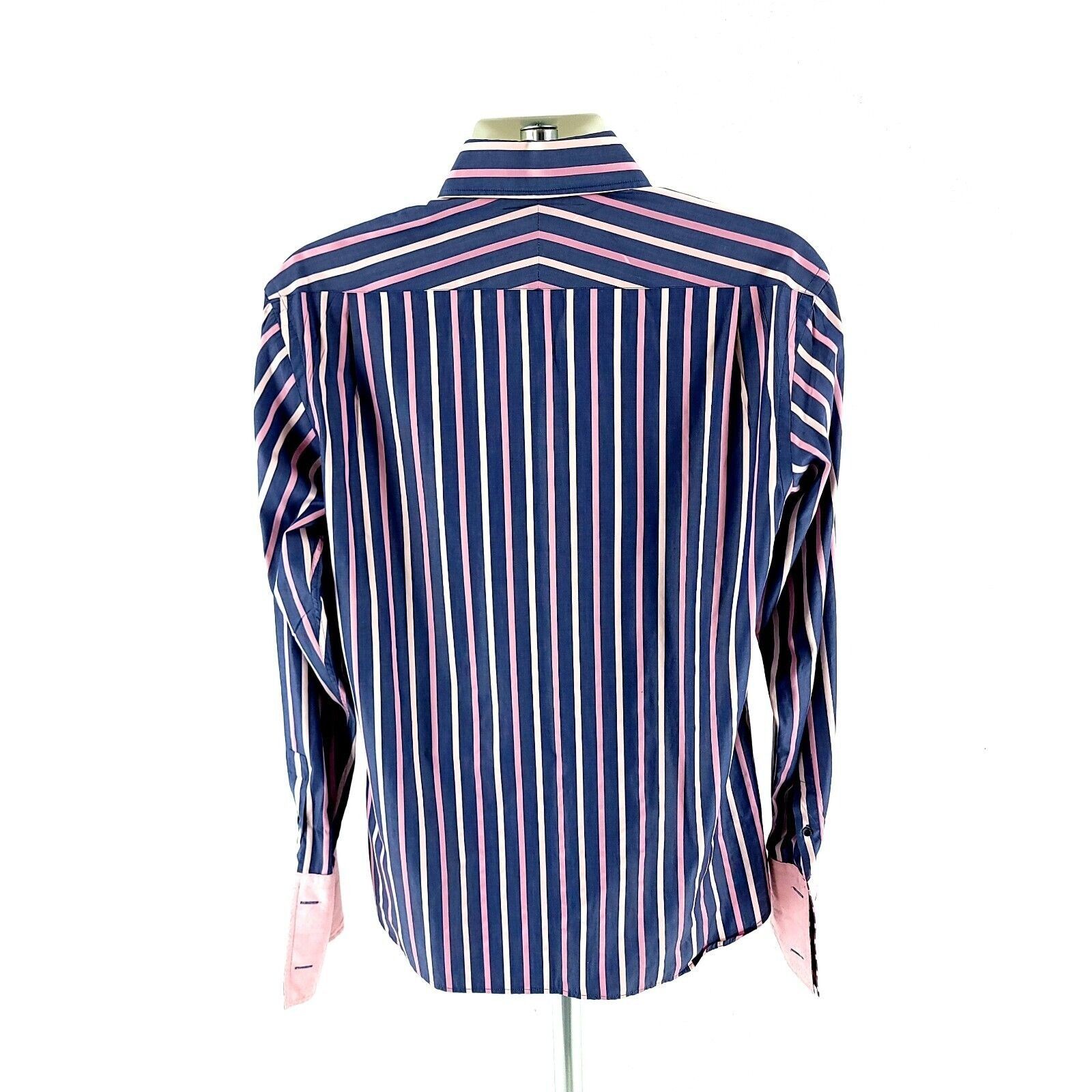 Ted Baker Ted Baker London Archive Size 16 Blue Pink Striped French Cu Size US S / EU 44-46 / 1 - 6 Thumbnail