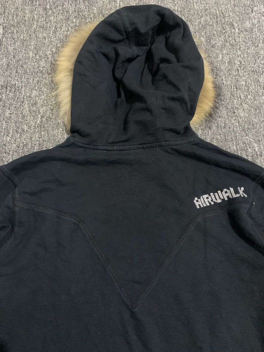 If Six Was Nine Airwalk Skate Black Faux Fur Hoodie Size US L / EU 52-54 / 3 - 8 Thumbnail