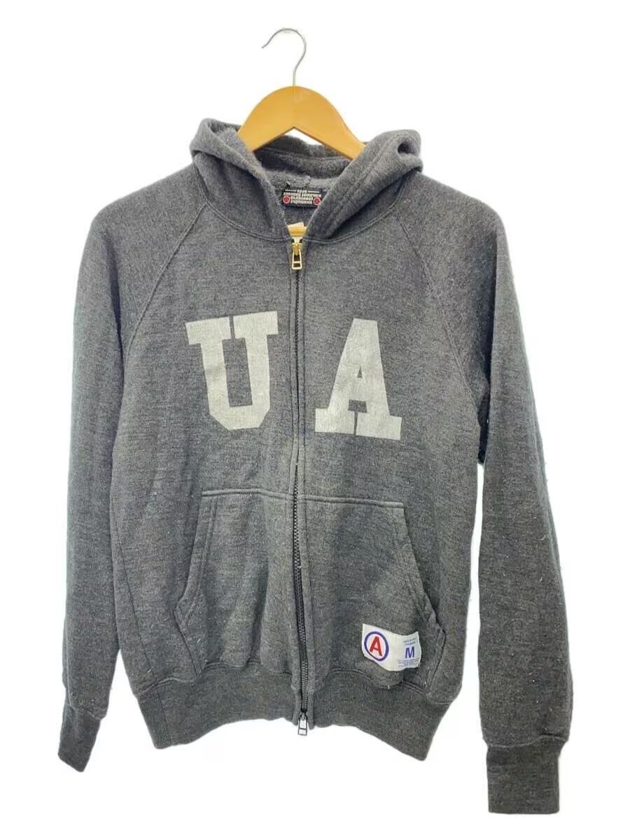 image of A F F A x Undercover Affa X Undercover Raglan Zip Hoodie in Grey, Men's (Size Medium)