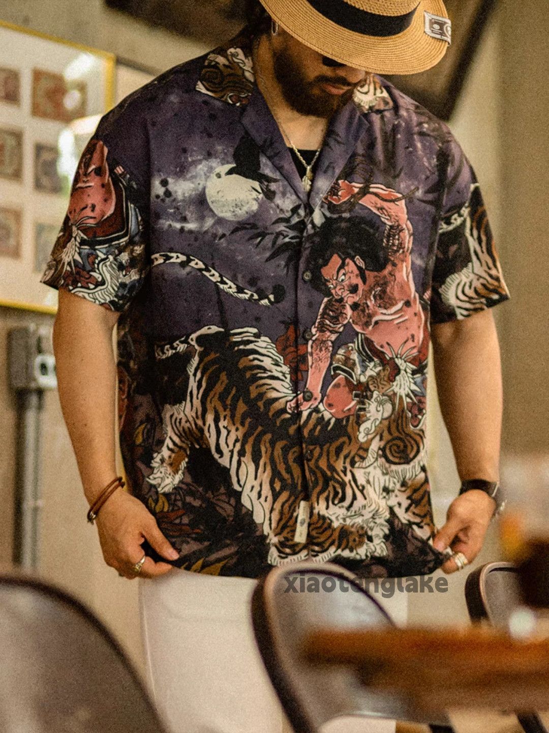 Designer Utility skate hiphop loose yuppie Hawaiian aloha s Size US L / EU 52-54 / 3 - 2 Thumbnail