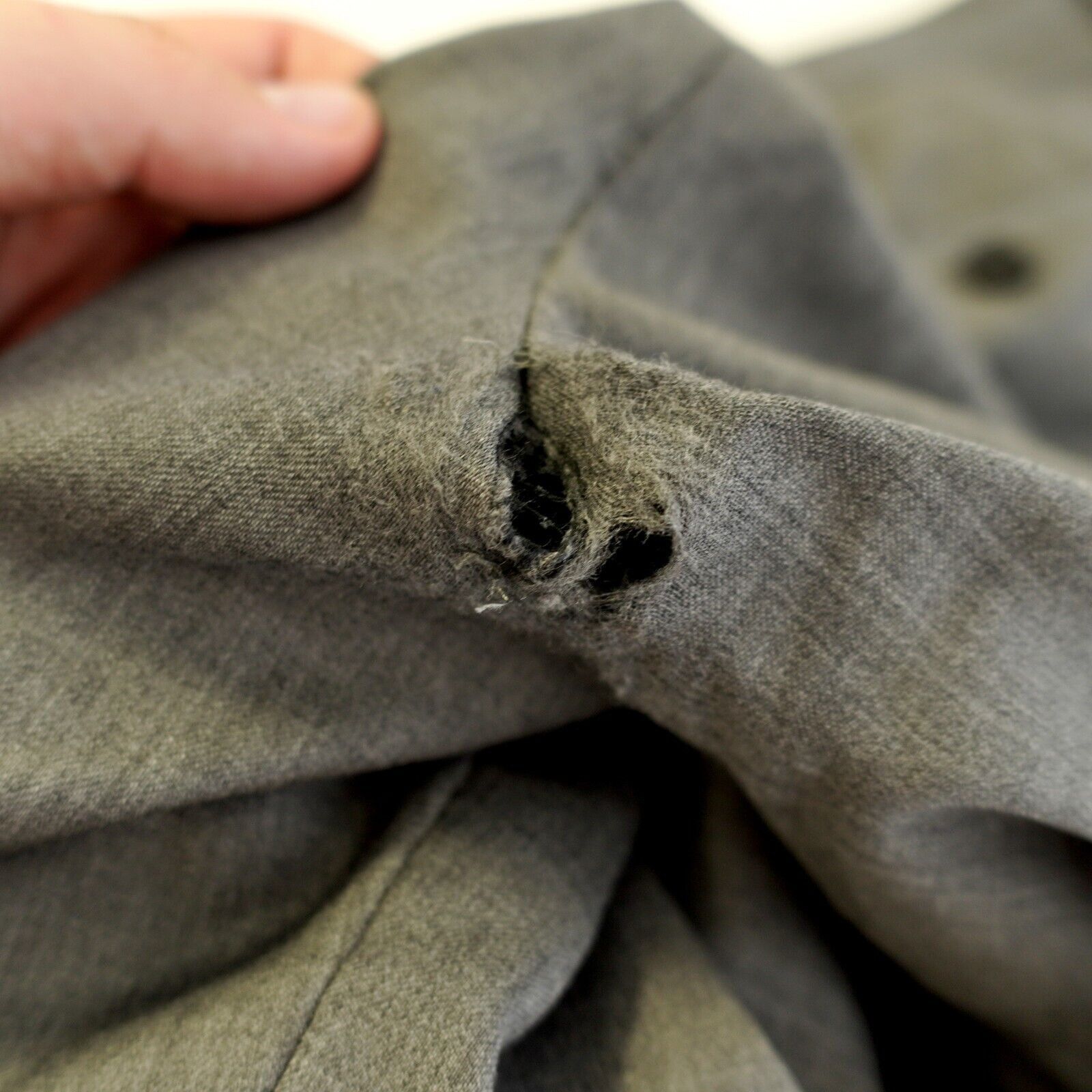 Hugo Boss DAMAGED Hugo Boss The Grand Central Wool Gray Flat Front Dre Size 34R - 12 Thumbnail