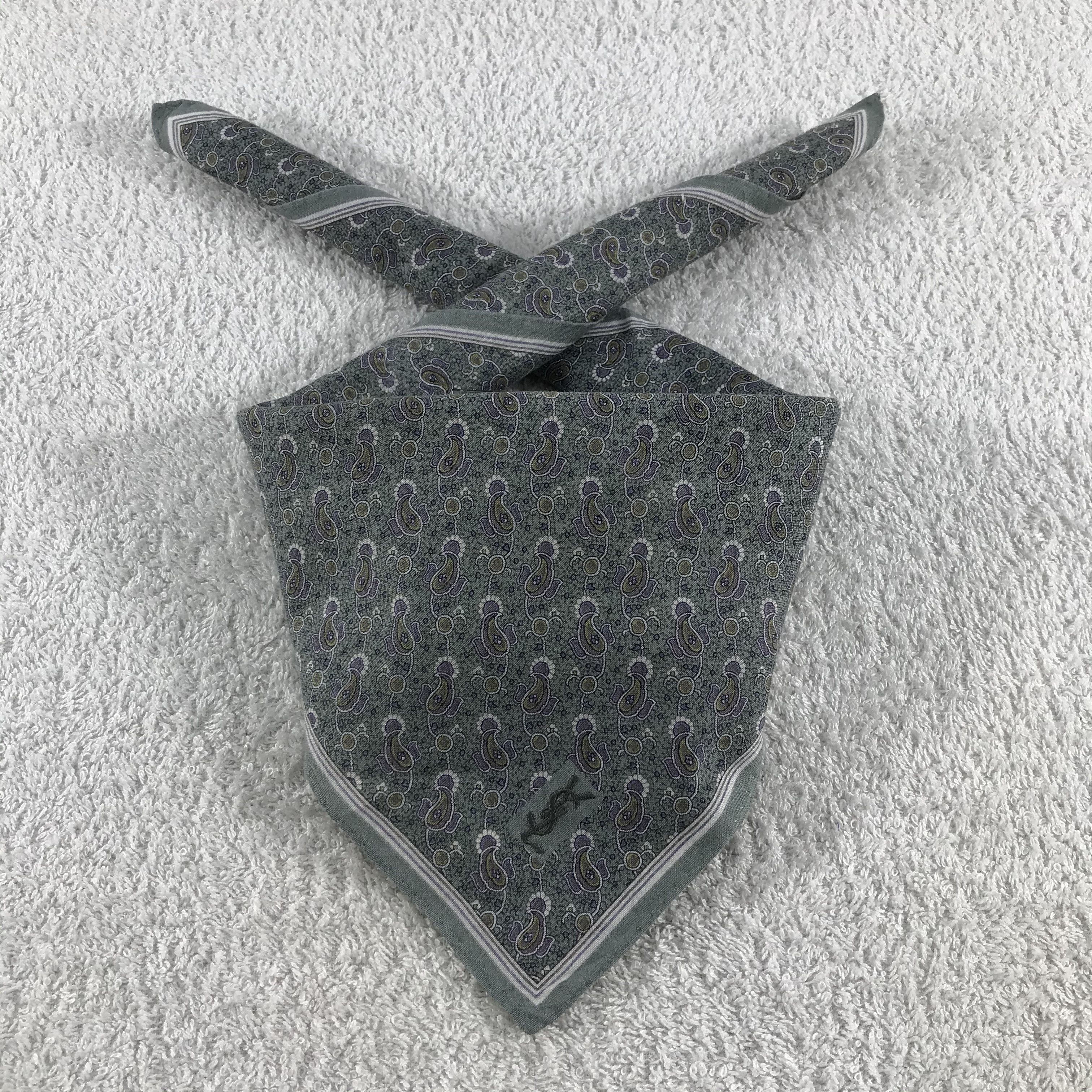 Vintage × Yves Saint Laurent Yves Saint Laurent Bandana / Handkerchief /Neckerchief -S194 Size ONE SIZE - 3 Thumbnail
