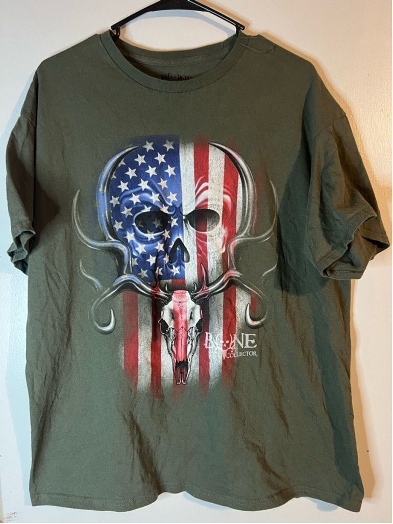 Other Men's Bone Collector T-shirti XL Green Graphic Tee Size US XL / EU 56 / 4 - 1 Thumbnail