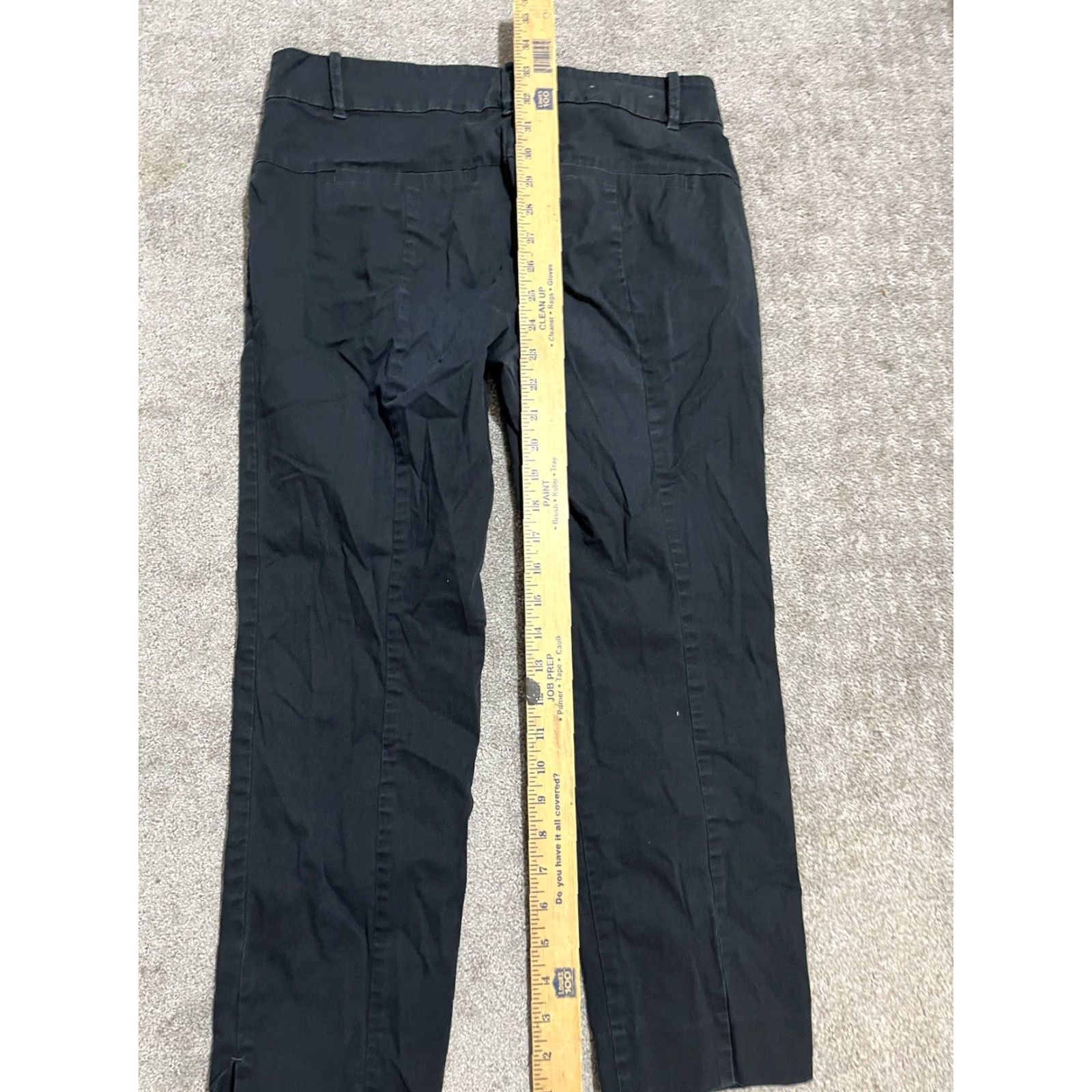 Ann Taylor Ann Taylor Pants Women Black Size 4 Devin Fit Mid Rise Stretch Chino Ankle Crop Size 27" / US 4 / IT 40 - 6 Thumbnail