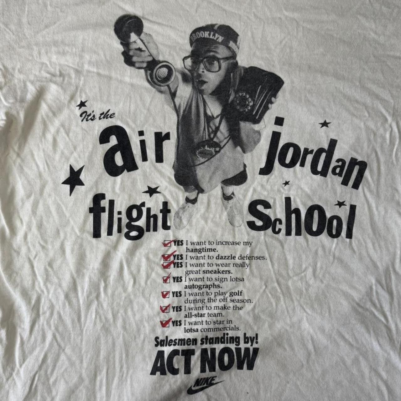 Nike 90s Air Jordan x Nike Flight School T-Shirt Size US L / EU 52-54 / 3 - 2 Thumbnail