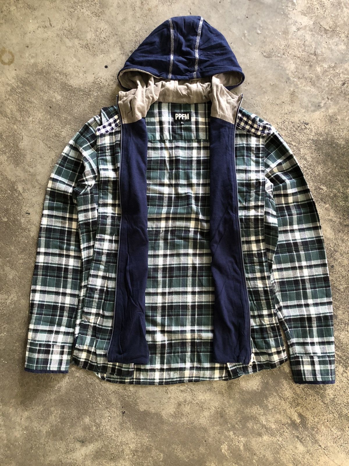 If Six Was Nine × Japanese Brand × PPFM JAPANESE PPFM DOUBLE LAYER PLAID SHIRT LGB STYLE Size US XL / EU 56 / 4 - 2 Thumbnail