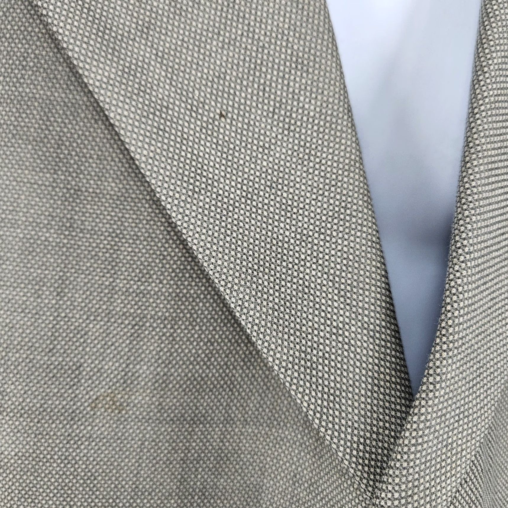 Vintage VINTAGE Georgio Giovanno Grey Wool Blend 3 Button Ventless Notch Blazer Sport Coat 43R Size 46R - 5 Thumbnail