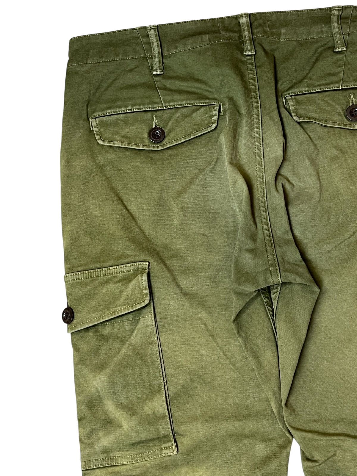 Toyo Enterprises sick🔥Vintage JOHNBULL green army faded baker cargo pants Size US 35 - 9 Thumbnail