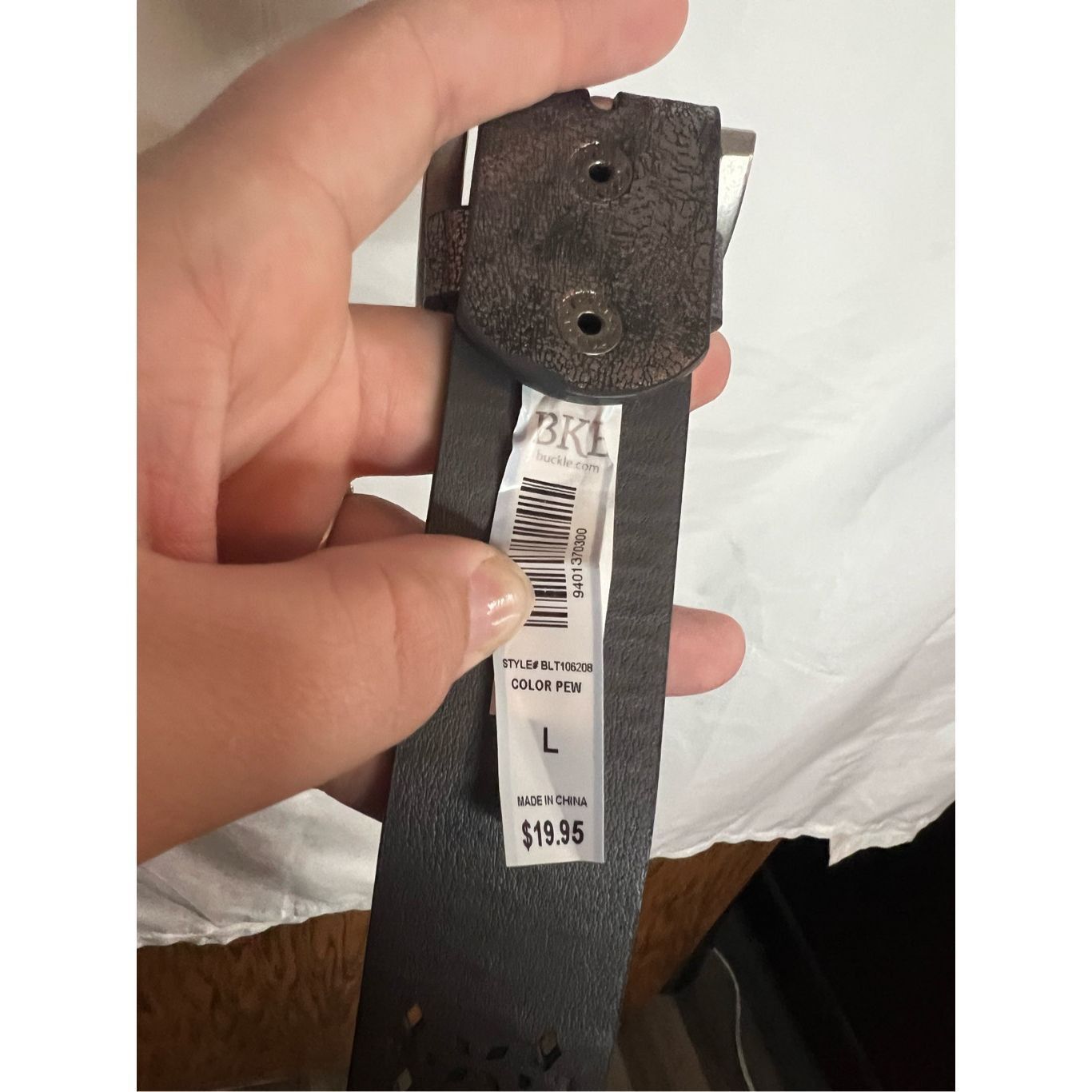 BKE BKE Woman’s Belt Color “Pew” Size Large Size ONE SIZE - 9 Thumbnail
