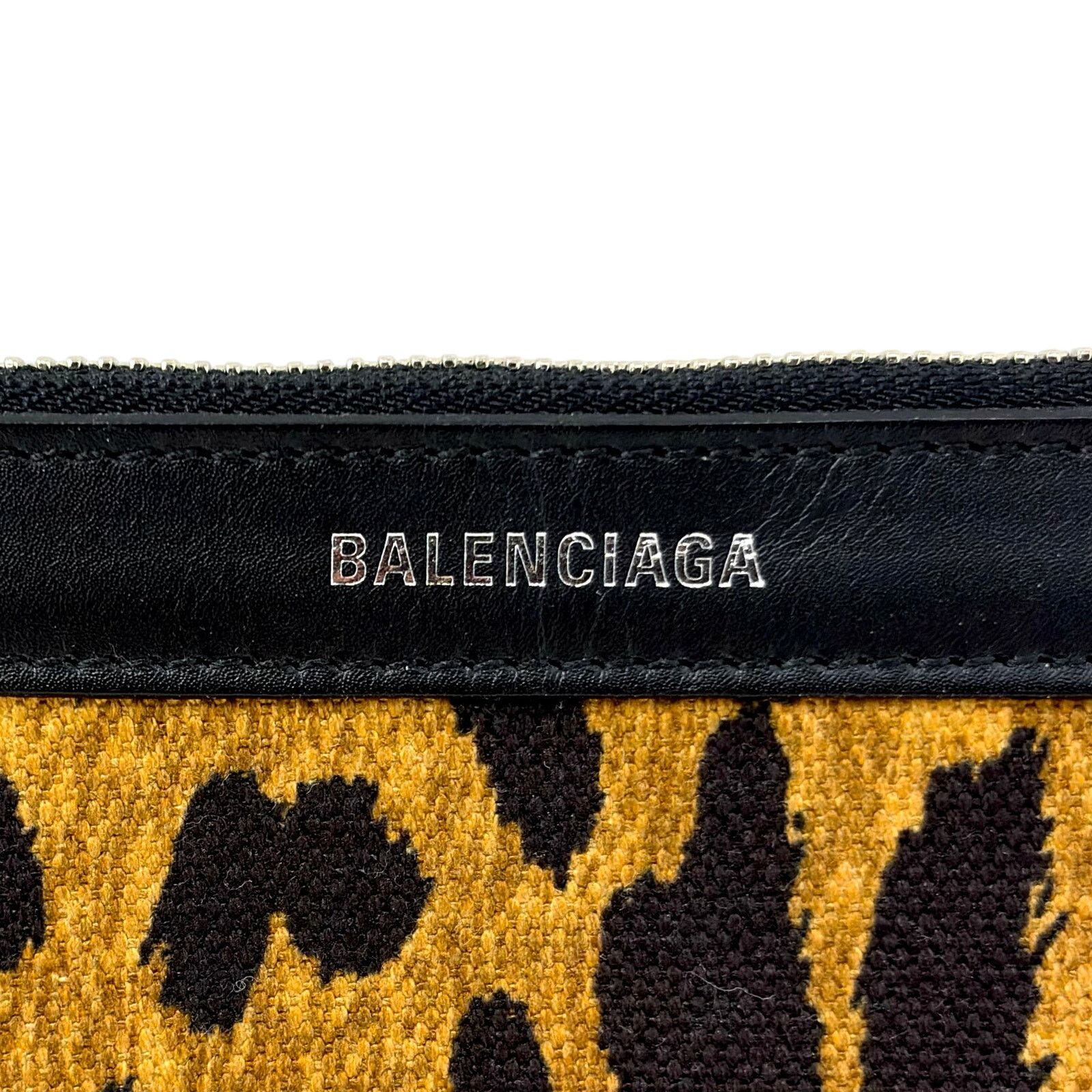 Balenciaga Balenciaga Leopard Print Zipper Pouch Size ONE SIZE - 2 Thumbnail