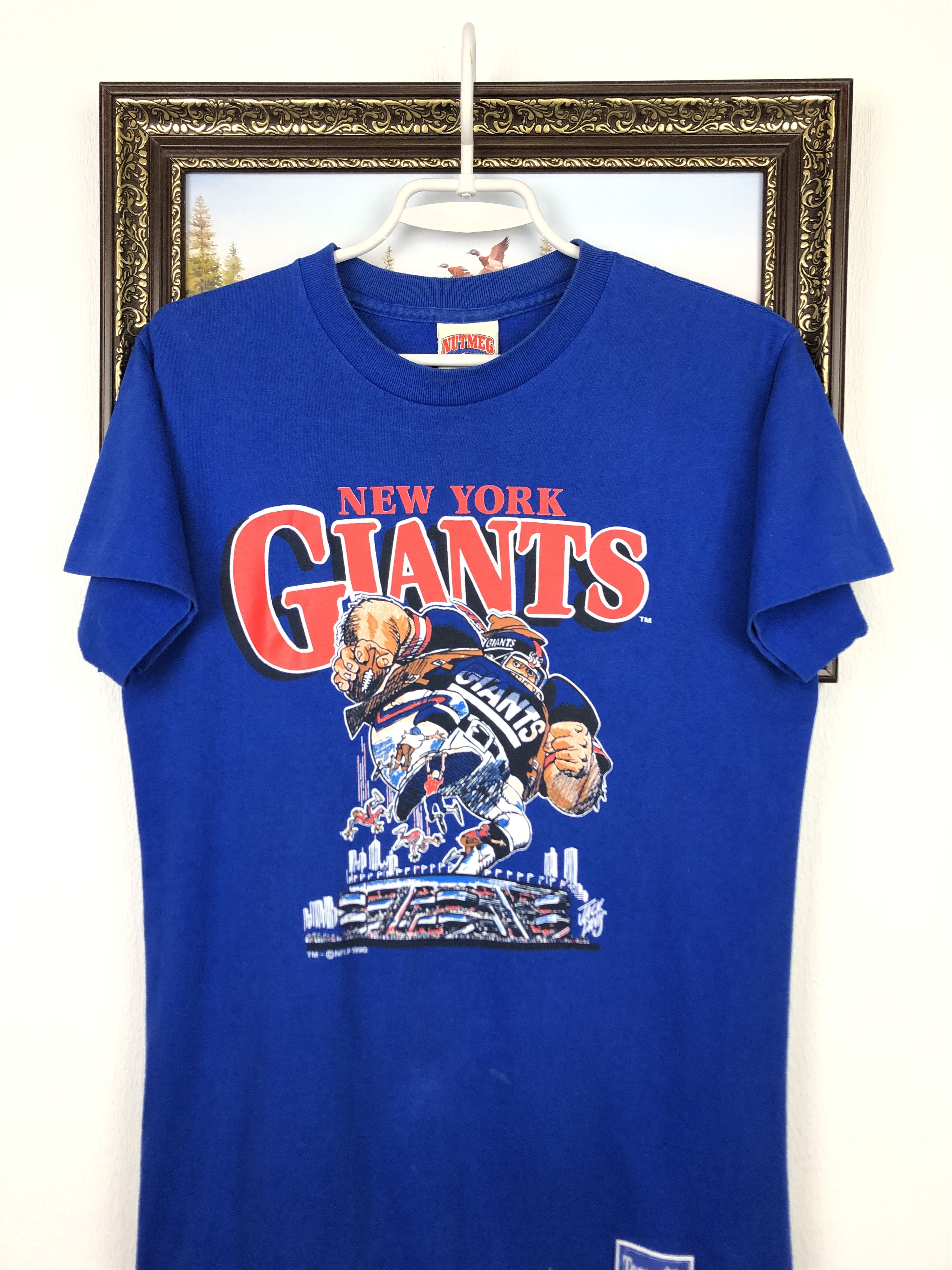Nutmeg Vintage New York Giants Nutmeg Over Print Shirt Tee Jersey Size L / US 10 / IT 46 - 2 Thumbnail