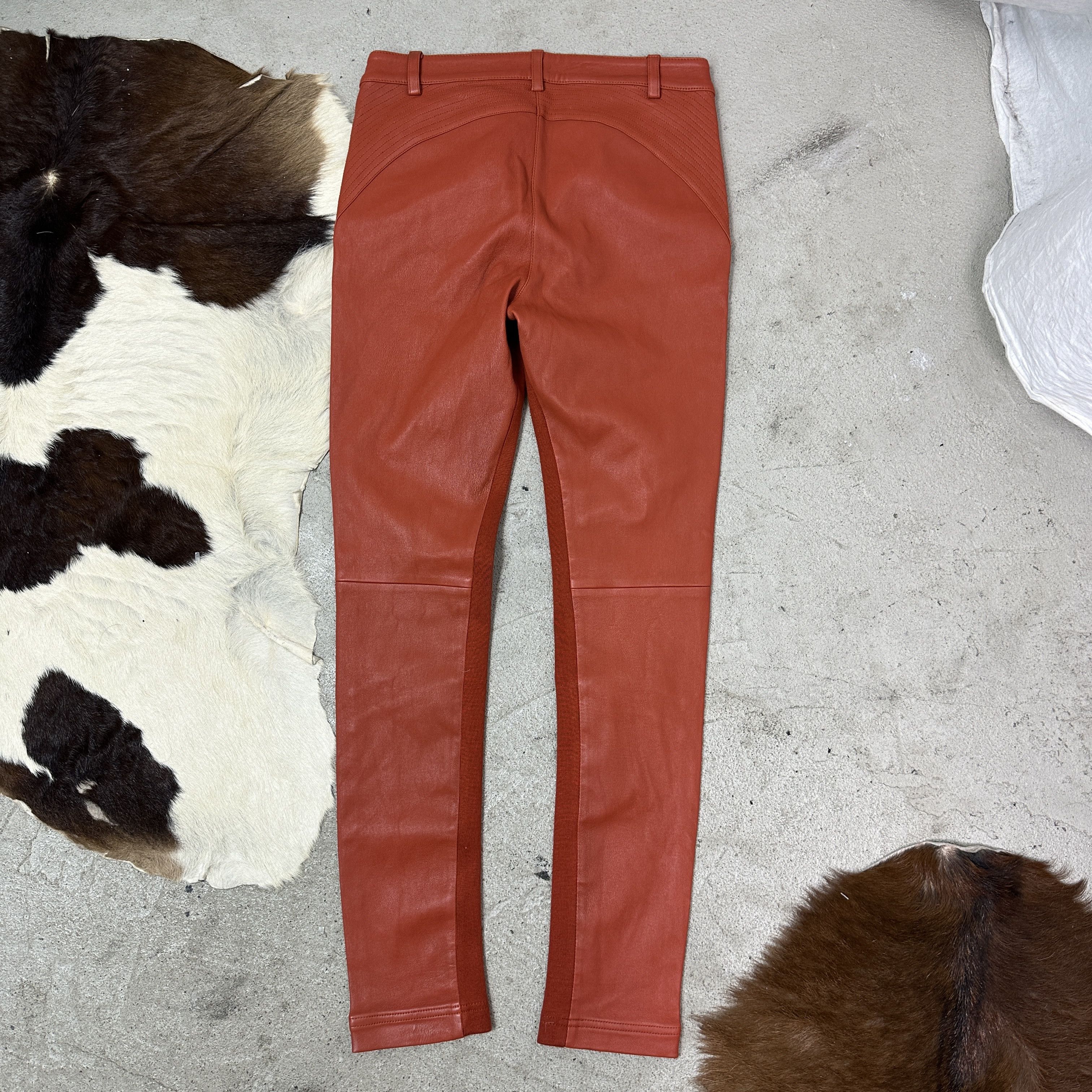 Miss Sixty Vintage Leather Biker Moto Grunge Miss Sixty Pants Y2K Size 24" / US 00 / IT 34 - 10 Thumbnail