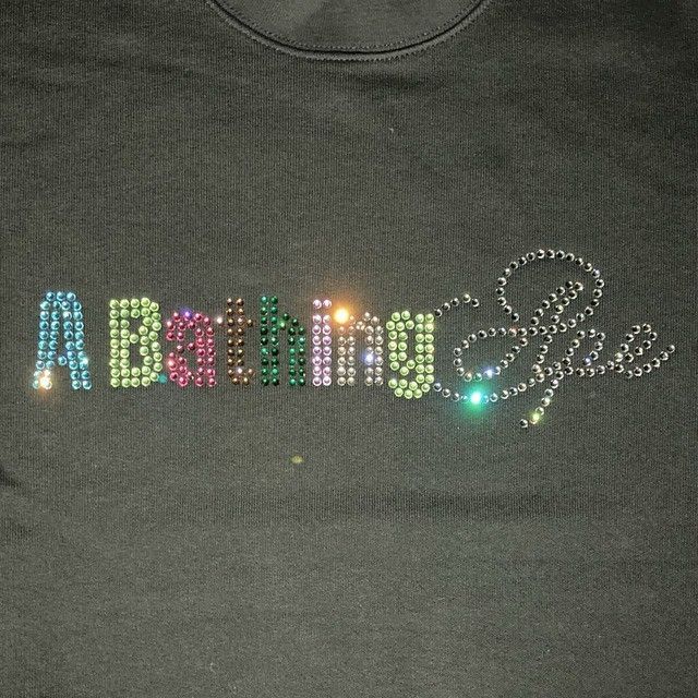 Bape BAPE LOGO RHINESTONE RELAXED FIT CREWNECK Sweat shirt APE Size US S / EU 44-46 / 1 - 4 Thumbnail