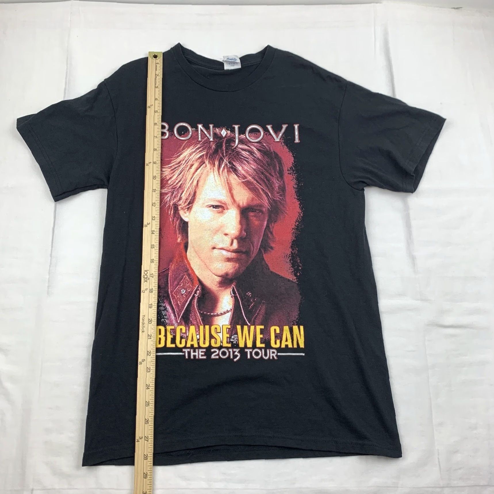 Delta Bon Jovi 2013 Tour T Shirt Adult Medium Black Band Tee Because We Can Tour Music Shirt Mens M Black Band Tee 2013 Tour Bon Jovi Size US M / EU 48-50 / 2 - 4 Thumbnail