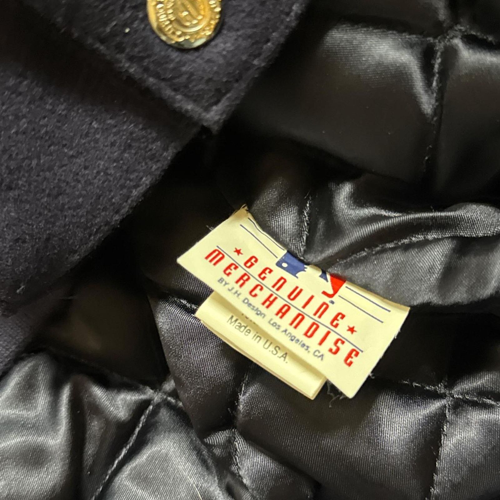 Vintage Vintage 90s JH Design New York Yankees MLB Leather Jacket Size US XL / EU 56 / 4 - 7 Thumbnail