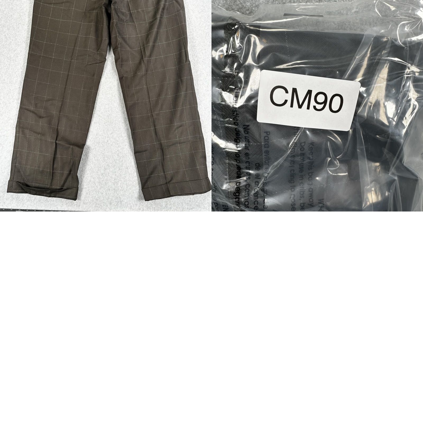Zanella Zanella Bennett Dress Pants Mens 36x30 Brown Windowpane Wool Pleated Made Italy Size US 36 / EU 52 - 8 Thumbnail