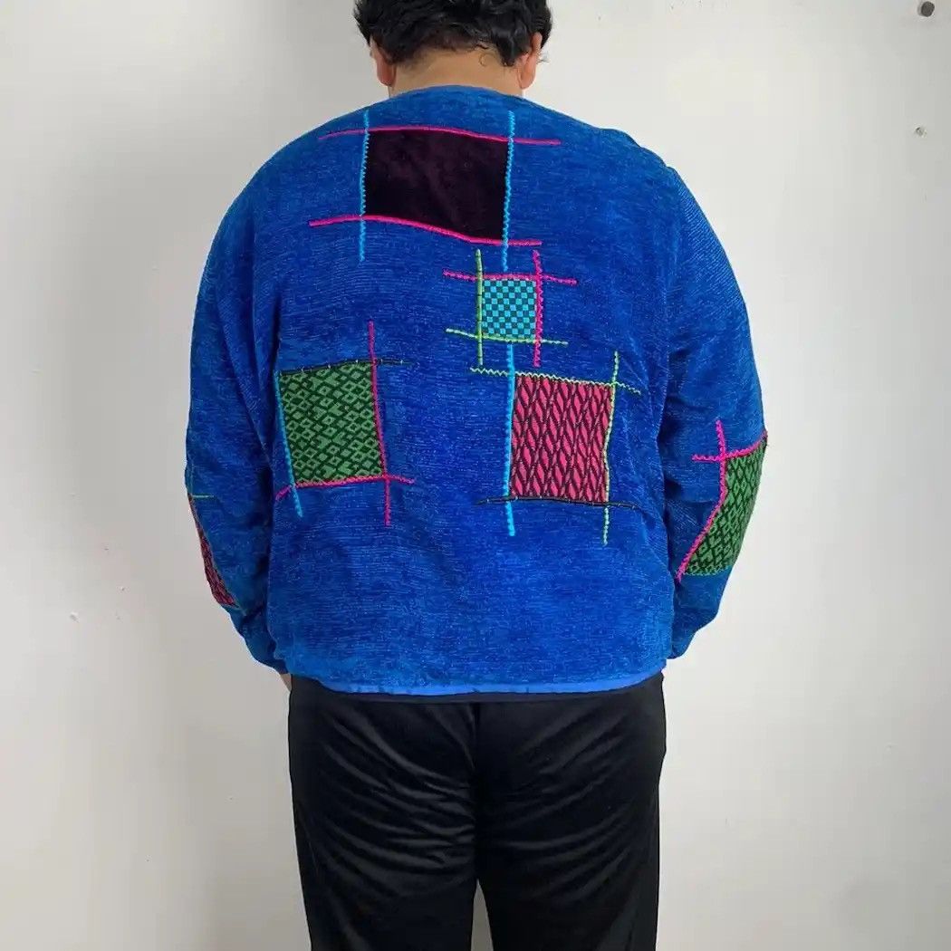 ALLEGE SEND OFFERS 💥 Japanese Patchwork Style Cardigan Jacket Size L / US 10 / IT 46 - 2 Thumbnail