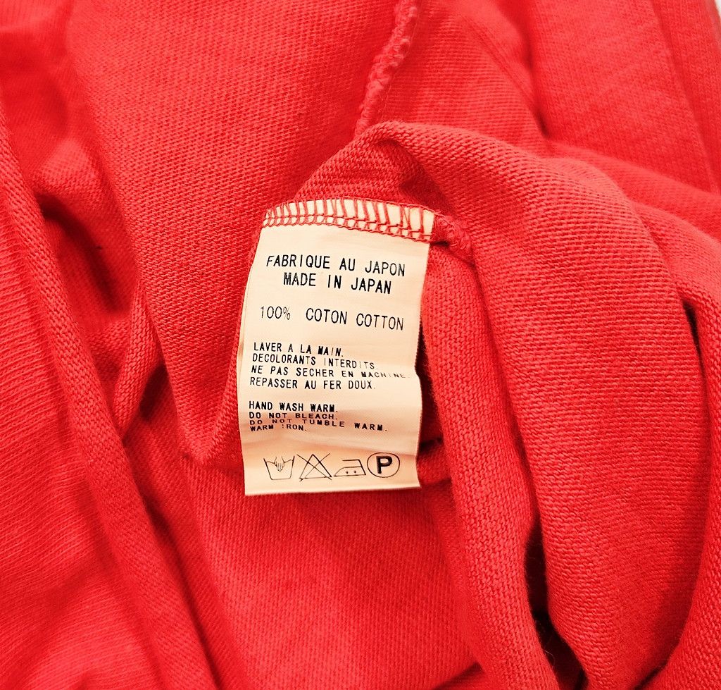 Yohji Yamamoto YOHJI YAMAMOTO red long sleeve stretchable t-shirt Size US L / EU 52-54 / 3 - 3 Thumbnail