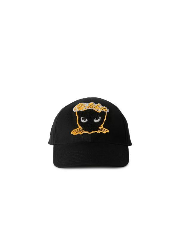 Off-White o1in1s0225 Q:1 / Size: OS / Cat Varsity Baseball Cap / Hat Size ONE SIZE - 1 Thumbnail