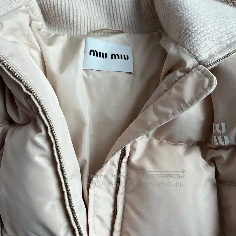 Miu Miu Miu Miu Khaki Women's Puffer Jacket . Size M / US 6-8 / IT 42-44 - 3 Thumbnail