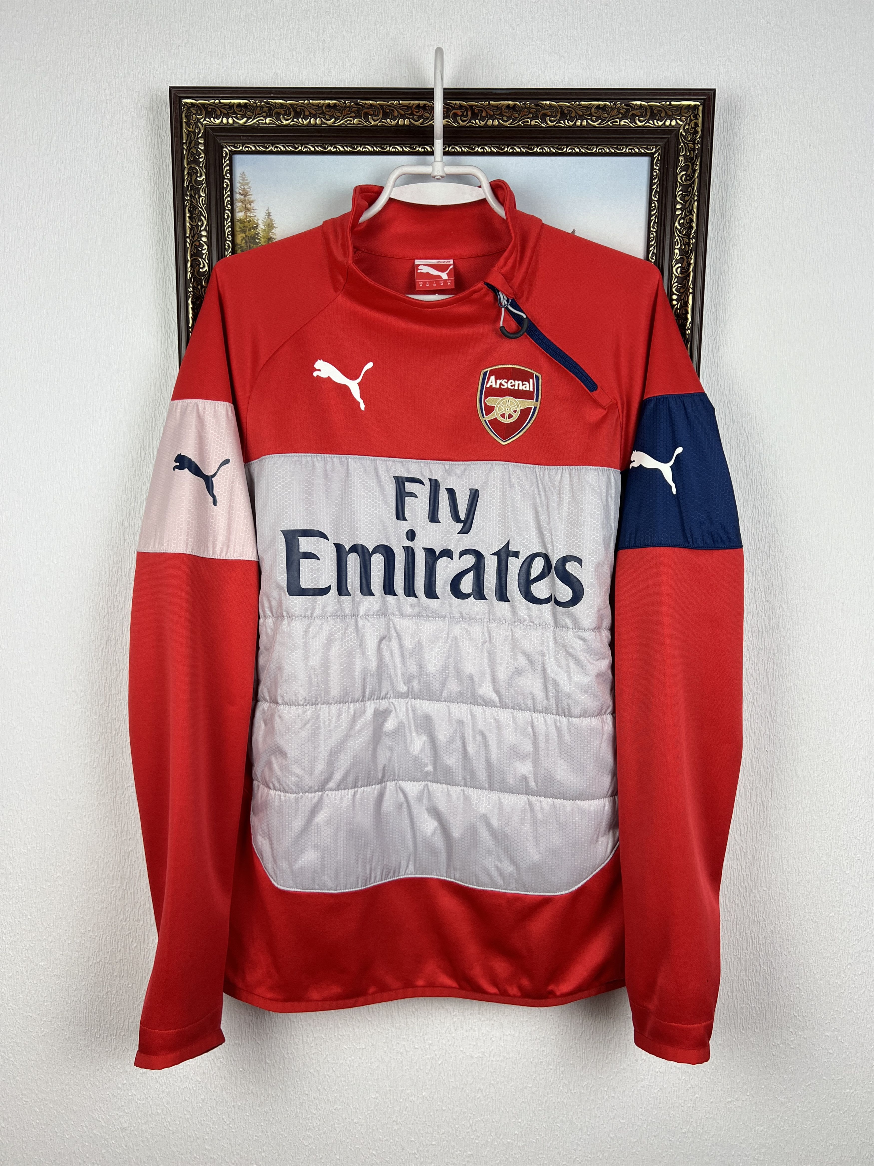 Puma Arsenal Football Train Track Top Soccer Sweatshirt Warm Up Size US M / EU 48-50 / 2 - 1 Thumbnail