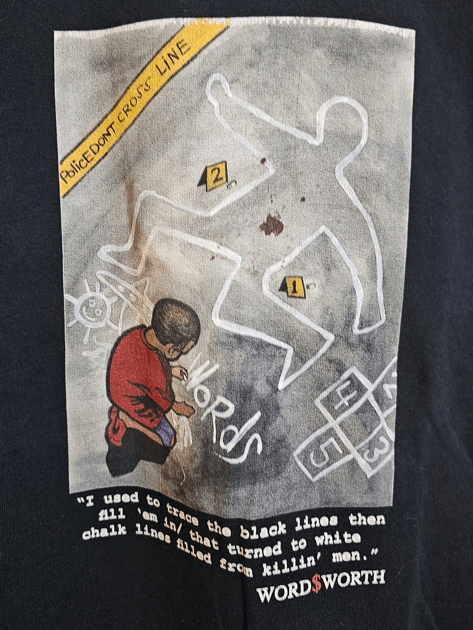 Vintage Streetwear WORD$WORTH Tee Size US L / EU 52-54 / 3 - 2 Thumbnail