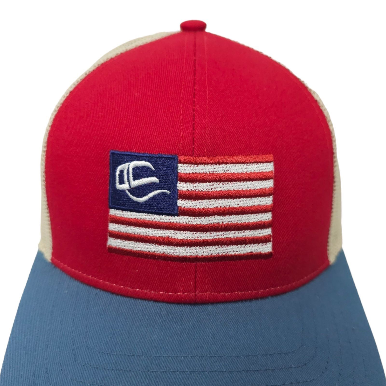 Other Outdoor Cap Embroidered Flag Mesh Snapback Cap Trucker Hat Size ONE SIZE - 7 Thumbnail