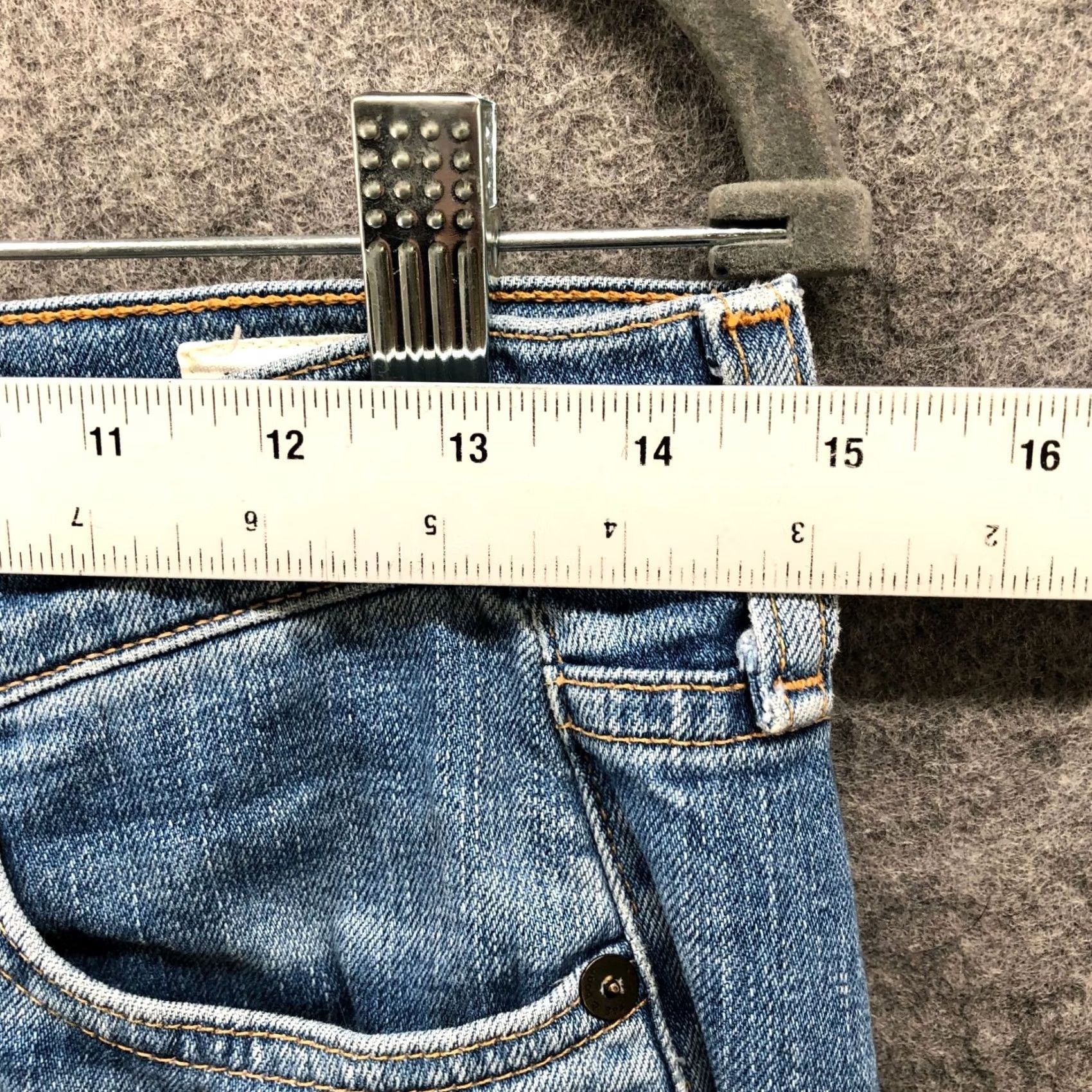Rag & Bone rag & bone Skinny Jean in Nelly Womens 25 Blue Light Wash Low Rise Jeans Women 25 Blue Size 42" / US 20 - 7 Thumbnail
