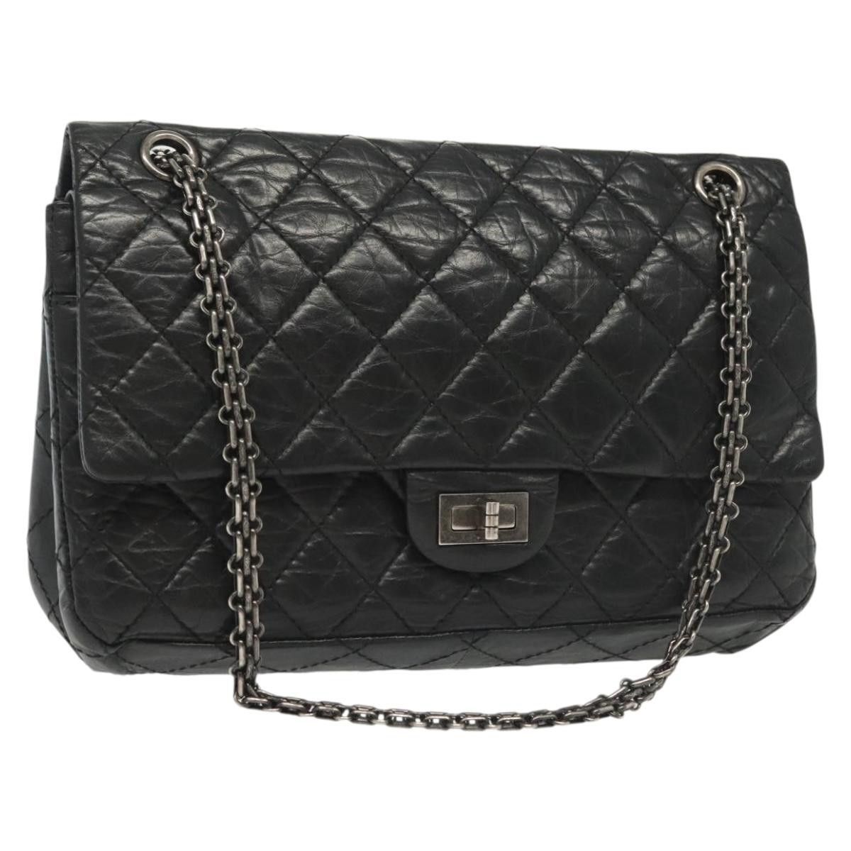 Chanel Chanel So Black Reissue 2.55 Flap Bag Quilted Leather Size ONE SIZE - 1 Thumbnail