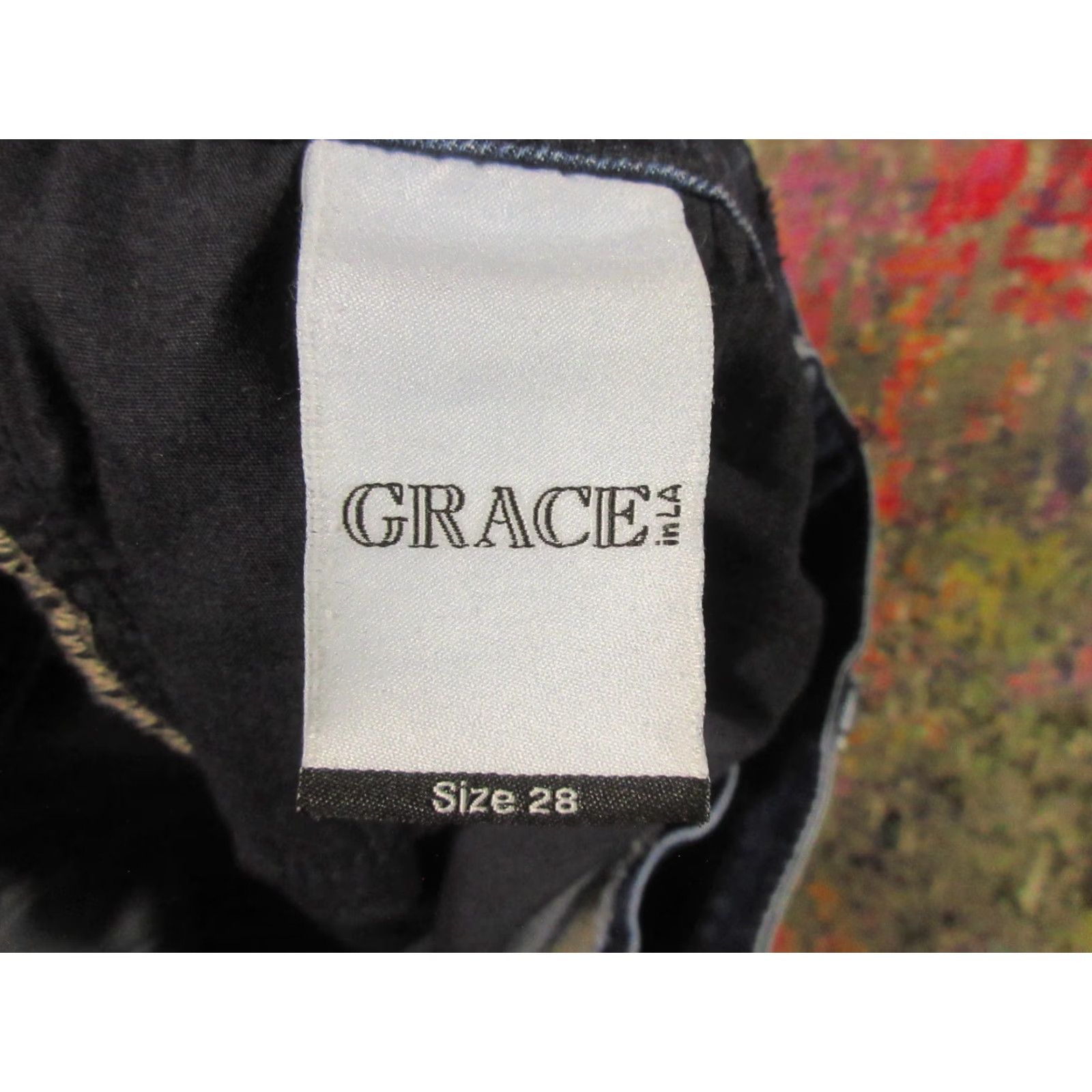 Grace in LA Grace in LA Jeans Women's 30x33 Bootcut Denim Blue Embellished 5-Pocket Regular Fit Zip Fly Vintage? No Size 30" / US 8 / IT 44 - 4 Thumbnail