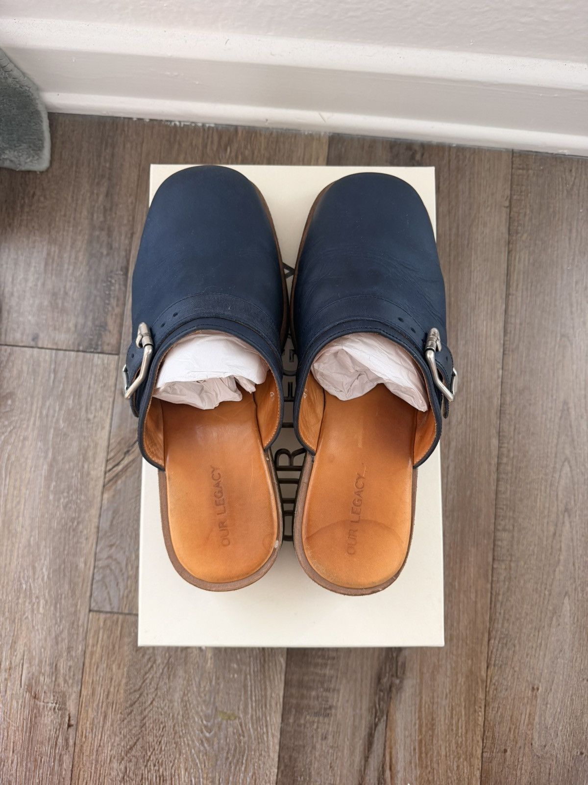 Our Legacy Our Legacy Camion Mule Blue Leather Size US 8 / EU 41 - 7 Thumbnail