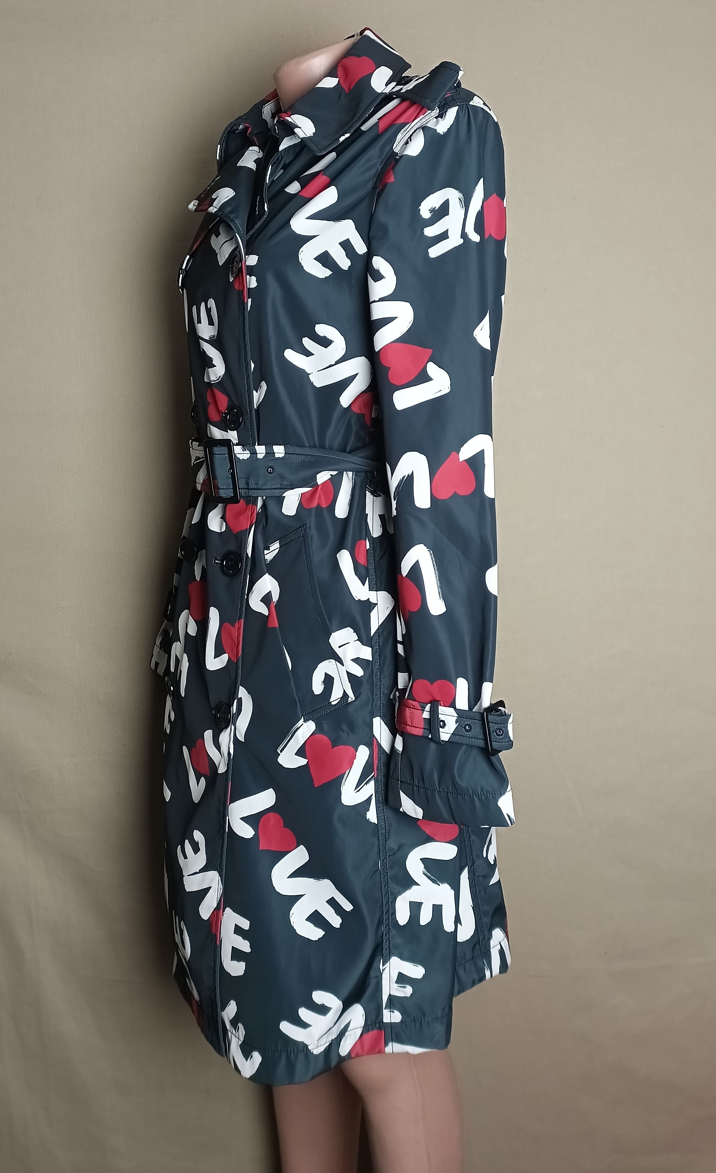 Love Moschino × Moschino Love Moschino Women Trench Coat Love Logo Size IT42 US6 Size M / US 6-8 / IT 42-44 - 5 Thumbnail